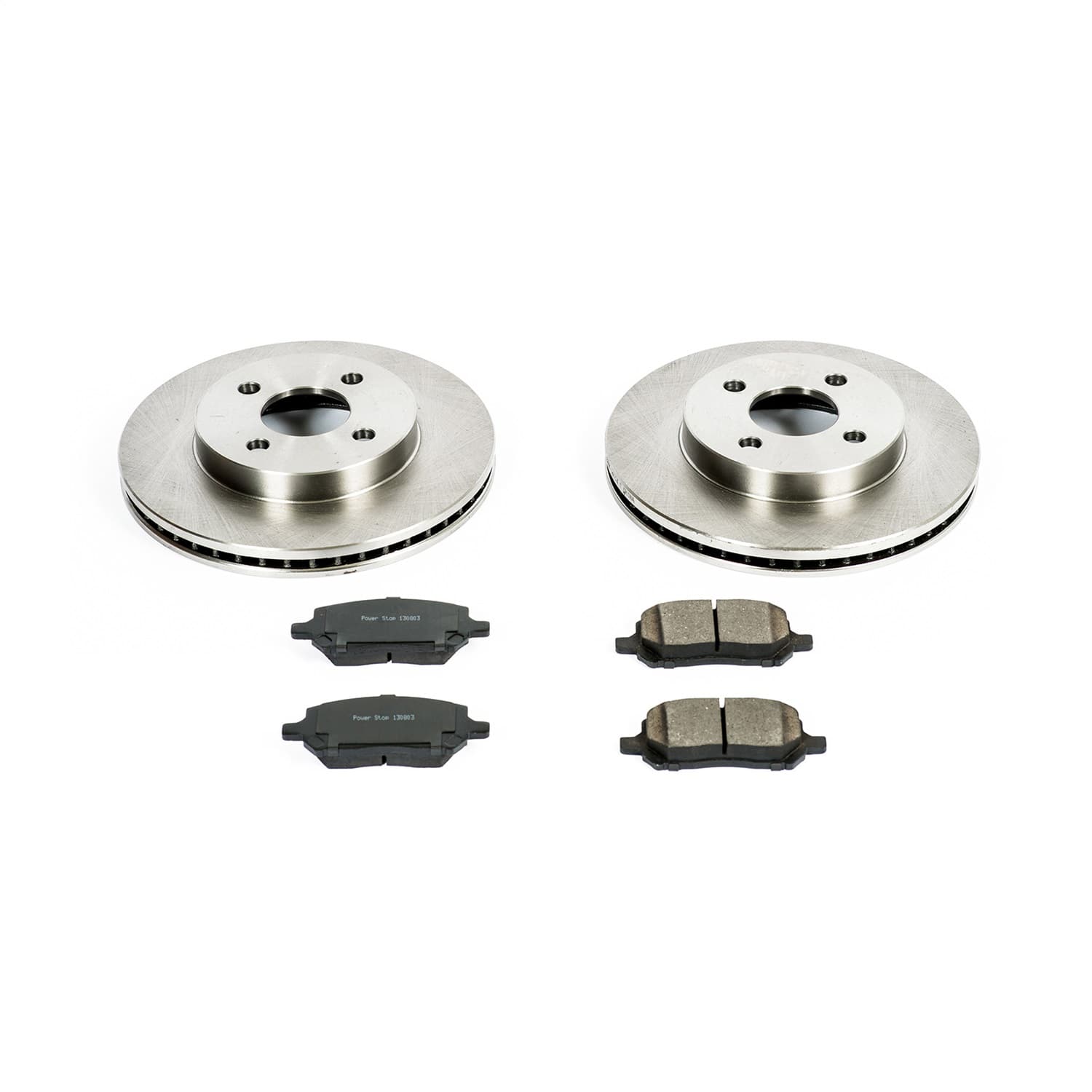 Power Stop - KOE1604 - Front - Disc Brake Pad and Rotor Kit image 1