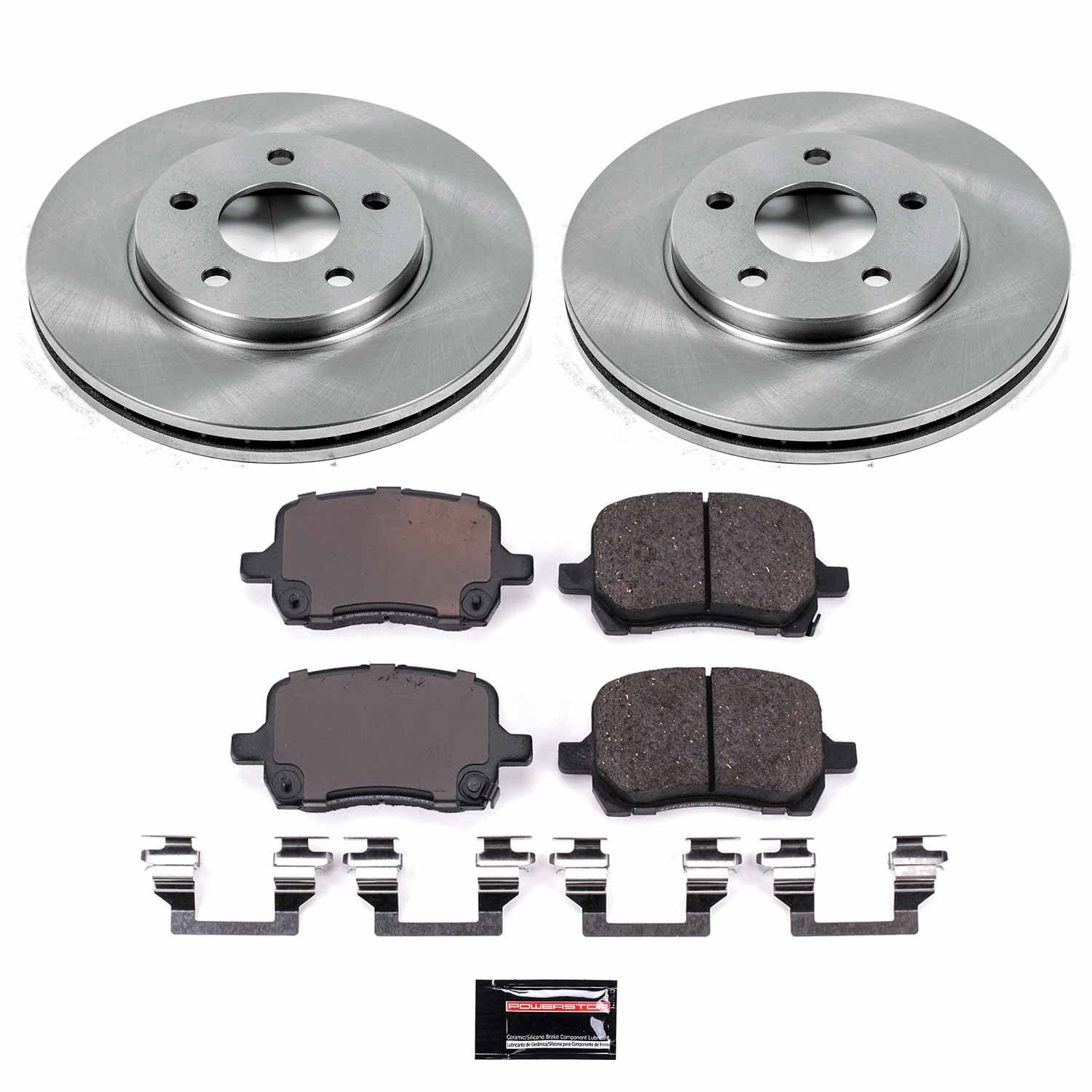 Power Stop - KOE1617 - Front - Disc Brake Pad and Rotor Kit image 1