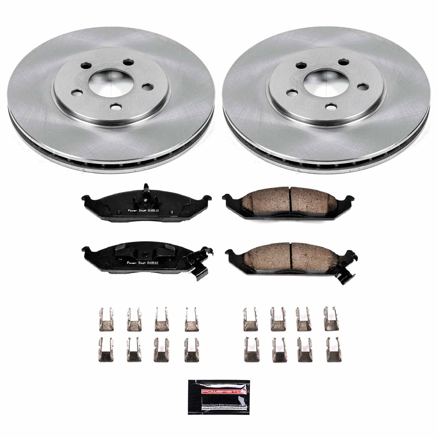 Power Stop - KOE1679 - Front - Disc Brake Pad and Rotor Kit image 1