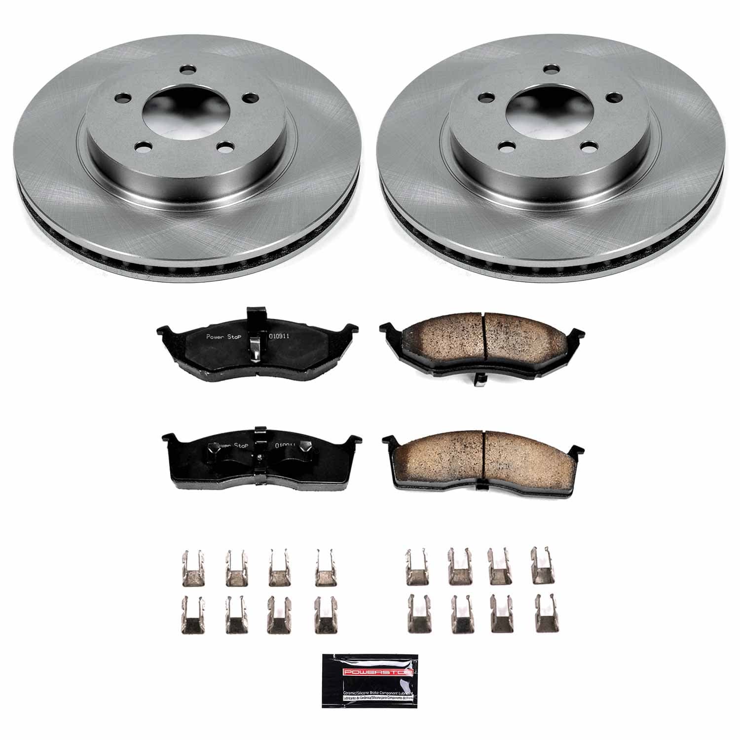 Power Stop - KOE1692 - Front - Disc Brake Pad and Rotor Kit image 1