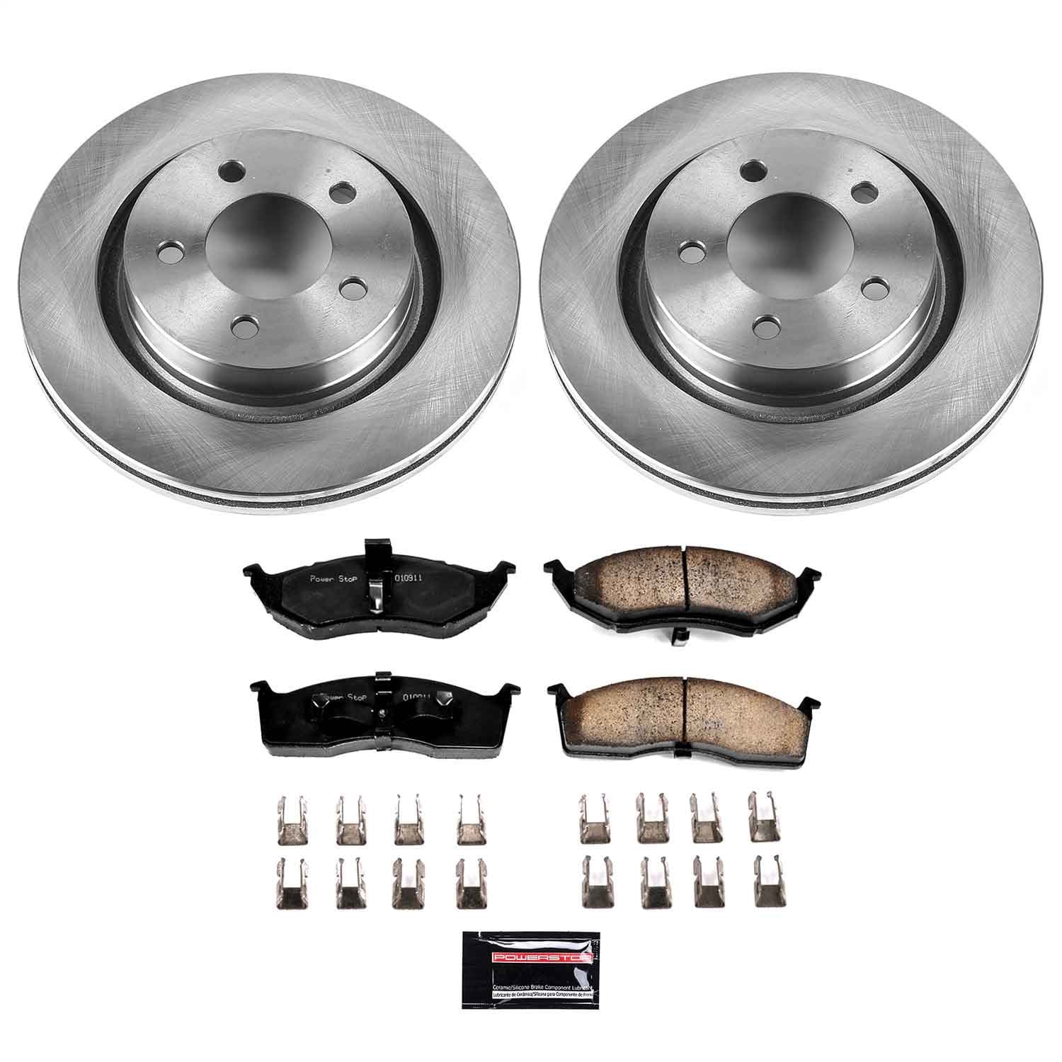 Power Stop - KOE1700 - Front - Disc Brake Pad and Rotor Kit image 1
