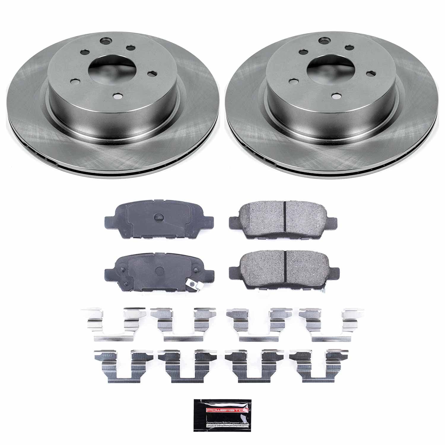 Power Stop - KOE179 - Rear - Disc Brake Pad and Rotor Kit image 1