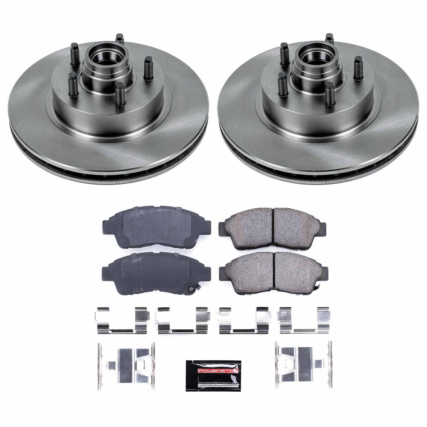 Power Stop - KOE1854 - Front - Disc Brake Pad and Rotor Kit image 1