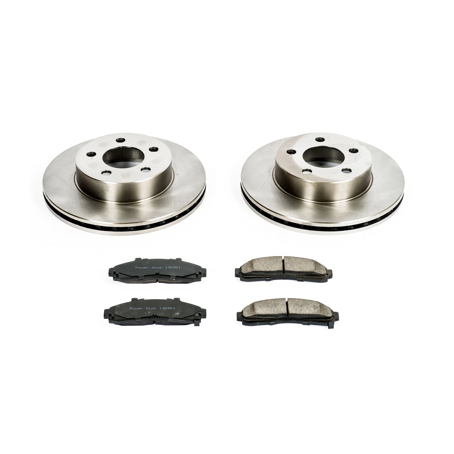 Power Stop - KOE1860 - Front - Disc Brake Pad and Rotor Kit image 1