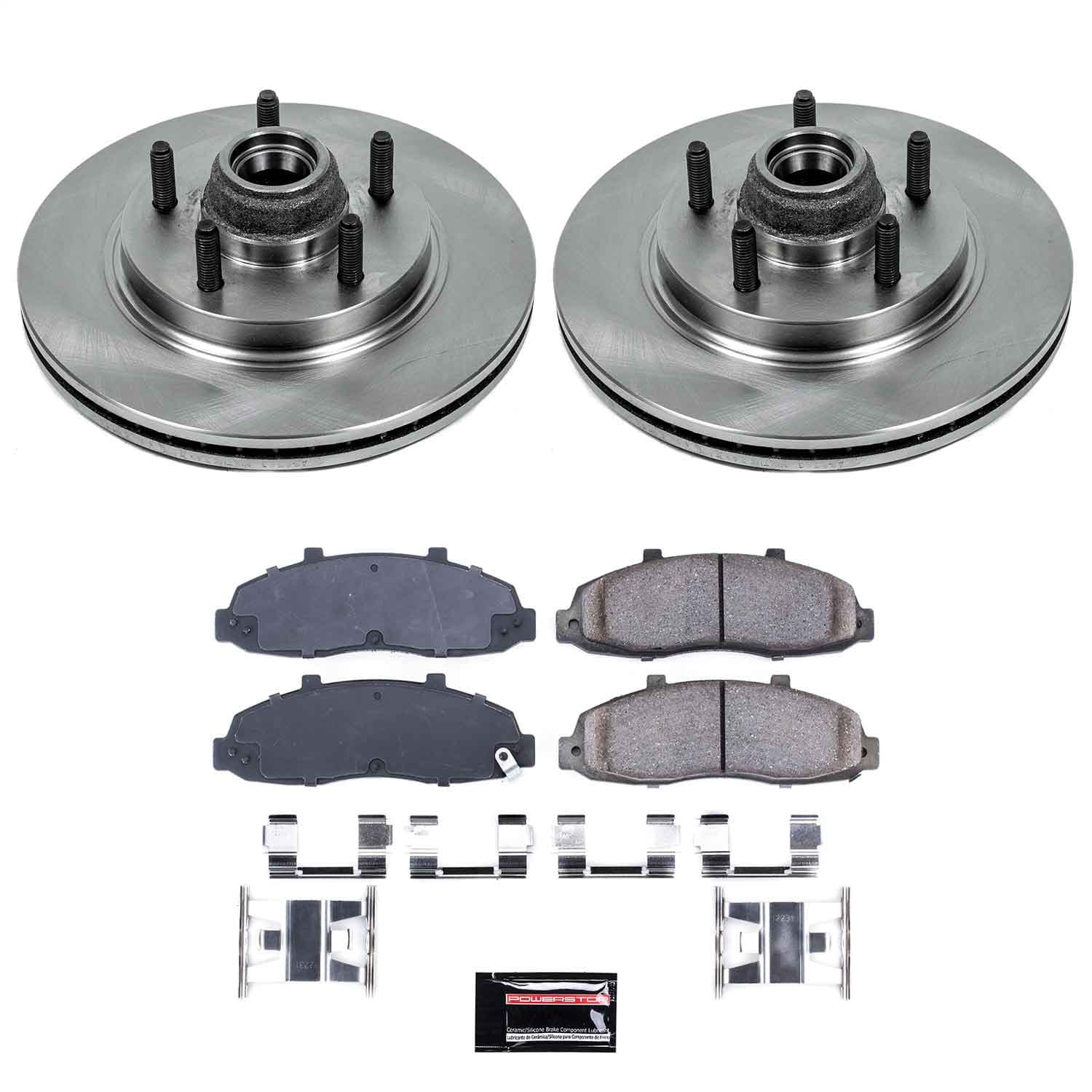Power Stop - KOE1914 - Front - Disc Brake Pad and Rotor Kit image 1