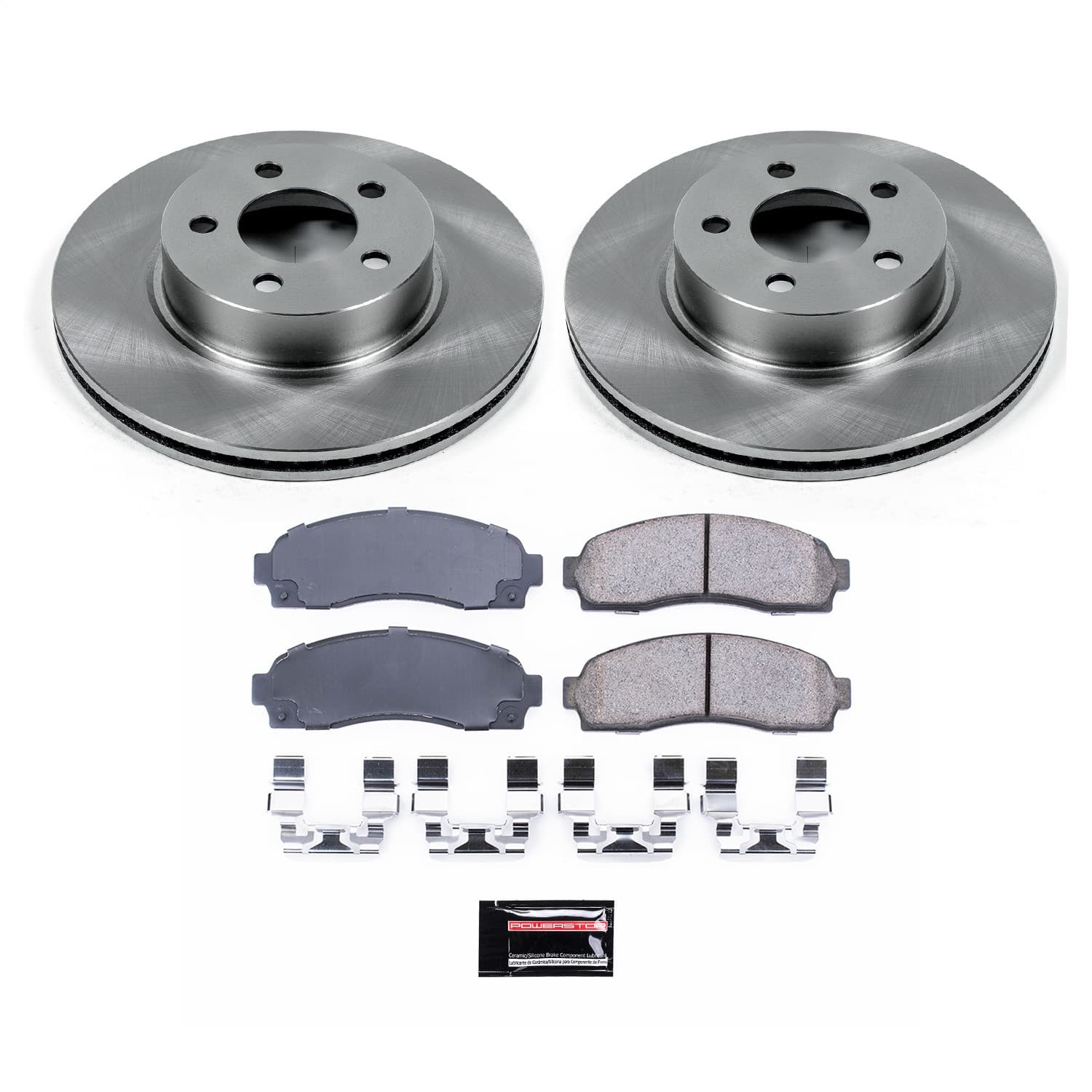 Power Stop - KOE1923 - Front - Disc Brake Pad and Rotor Kit image 1