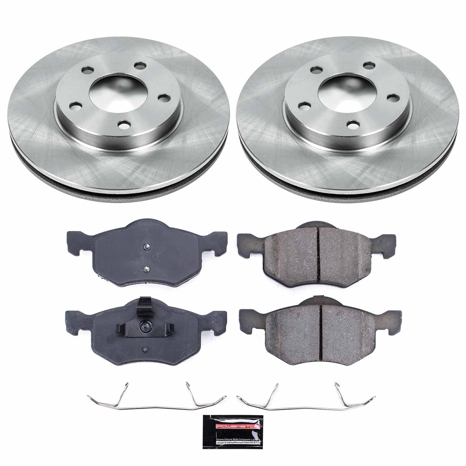 Power Stop - KOE1930 - Front - Disc Brake Pad and Rotor Kit image 1
