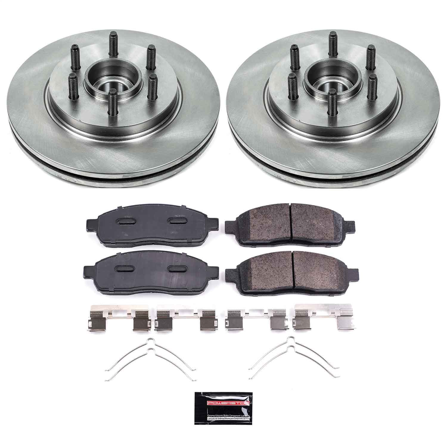 Power Stop - KOE1939 - Front - Disc Brake Pad and Rotor Kit image 1