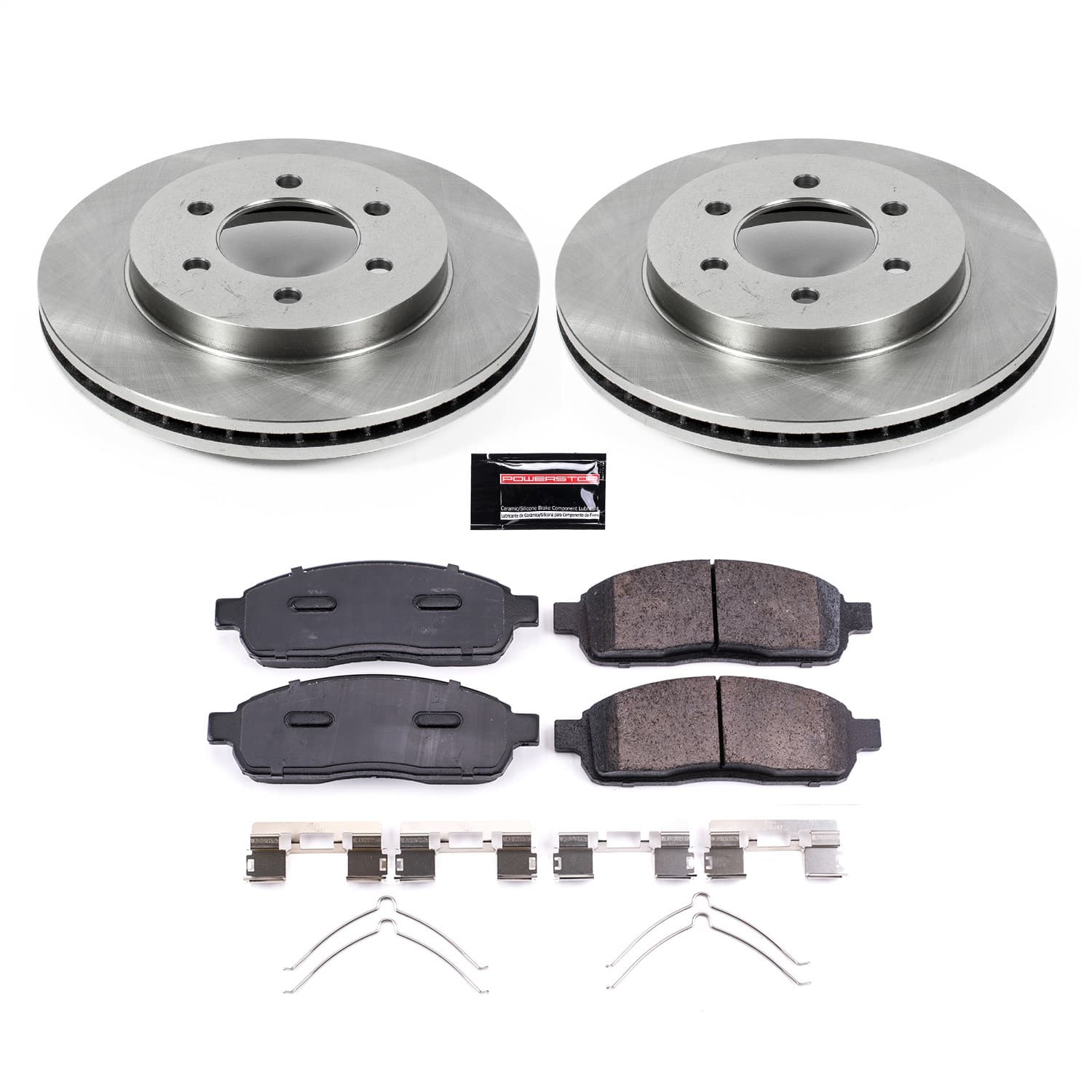 Power Stop - KOE1943 - Front - Disc Brake Pad and Rotor Kit image 1