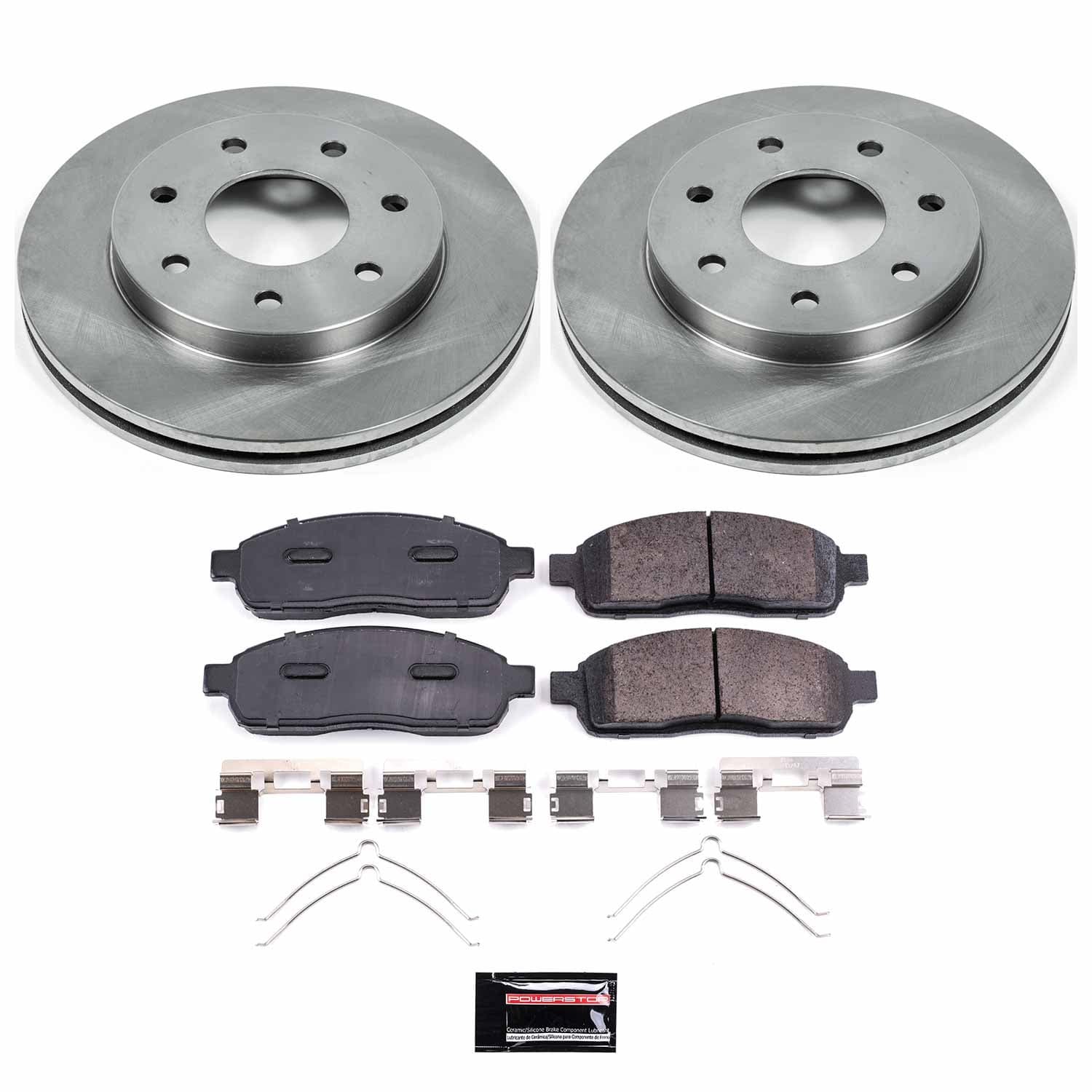 Power Stop - KOE1946 - Front - Disc Brake Pad and Rotor Kit image 1