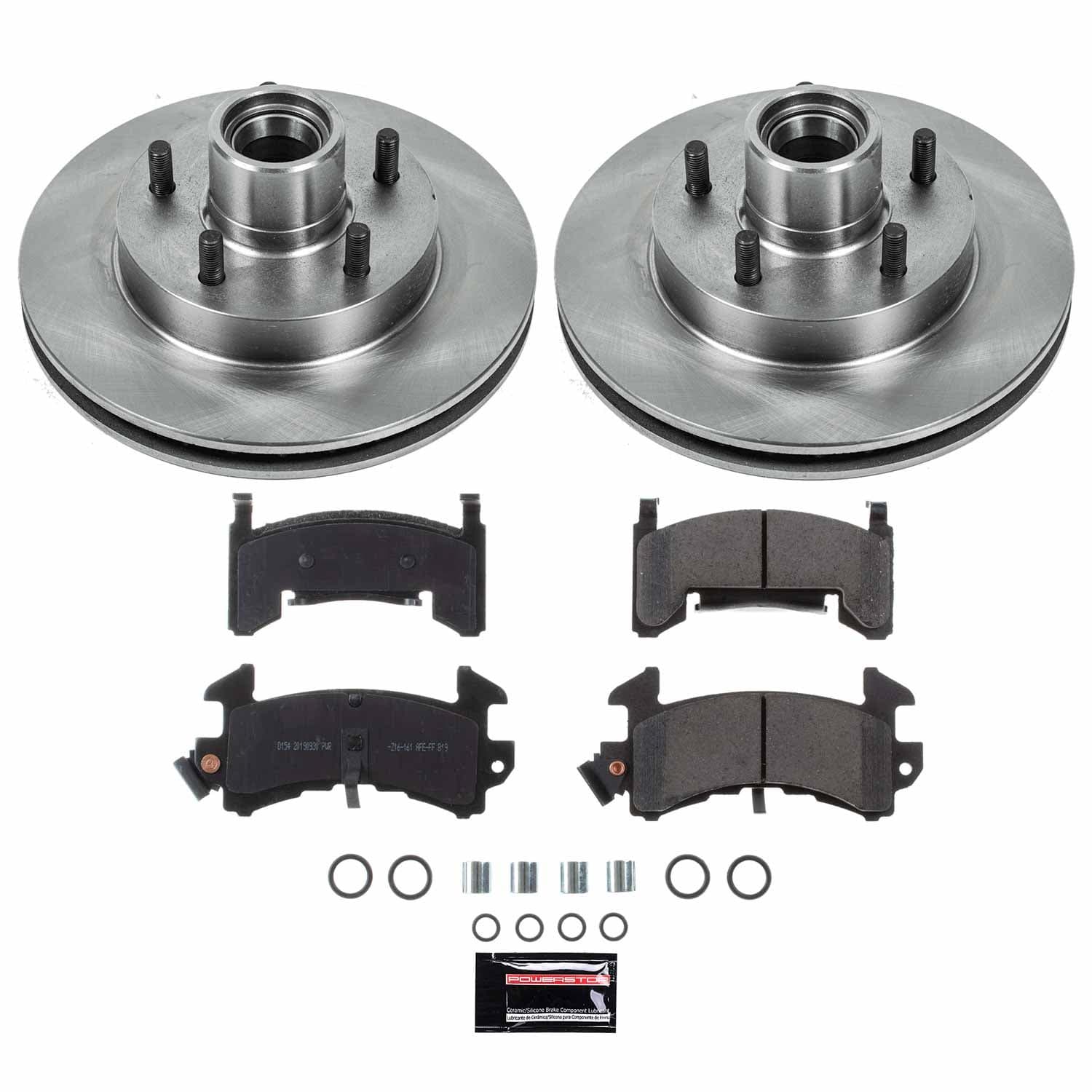 Power Stop - KOE1985 - Front - Disc Brake Pad and Rotor Kit image 1