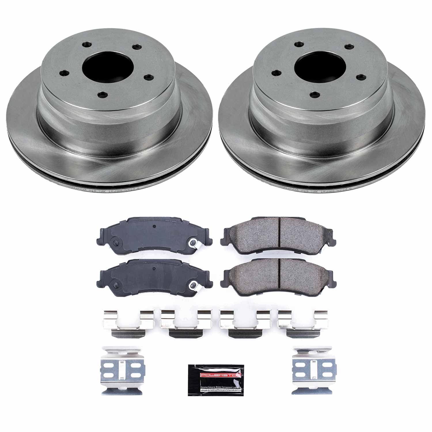 Power Stop - KOE2003 - Rear - Disc Brake Pad and Rotor Kit image 1