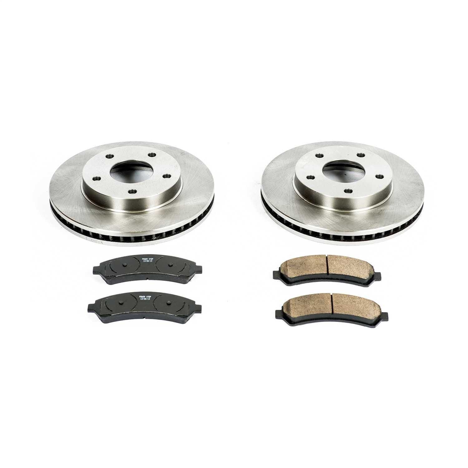 Power Stop - KOE2004 - Front - Disc Brake Pad and Rotor Kit image 1
