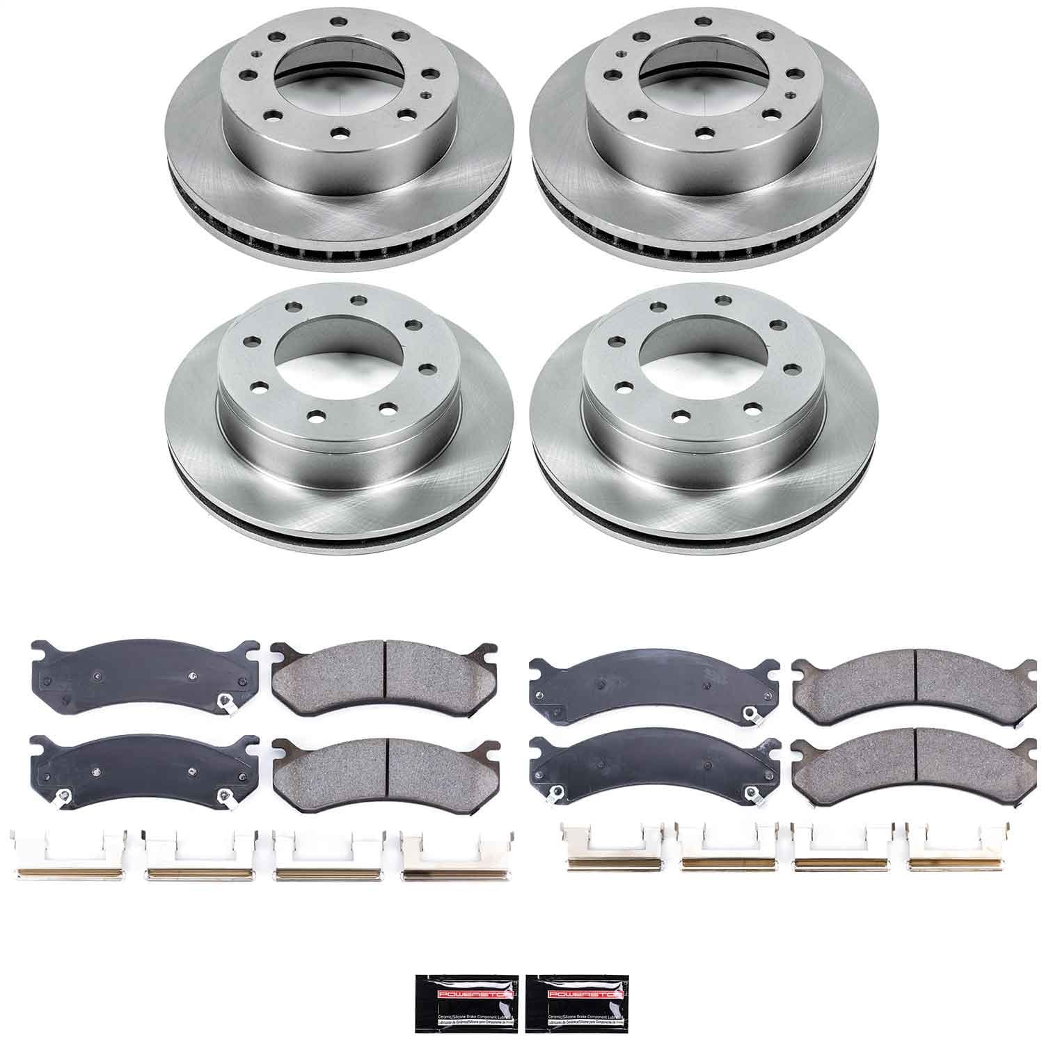 Power Stop - KOE2023 - Front and Rear - Disc Brake Pad and Rotor Kit image 1