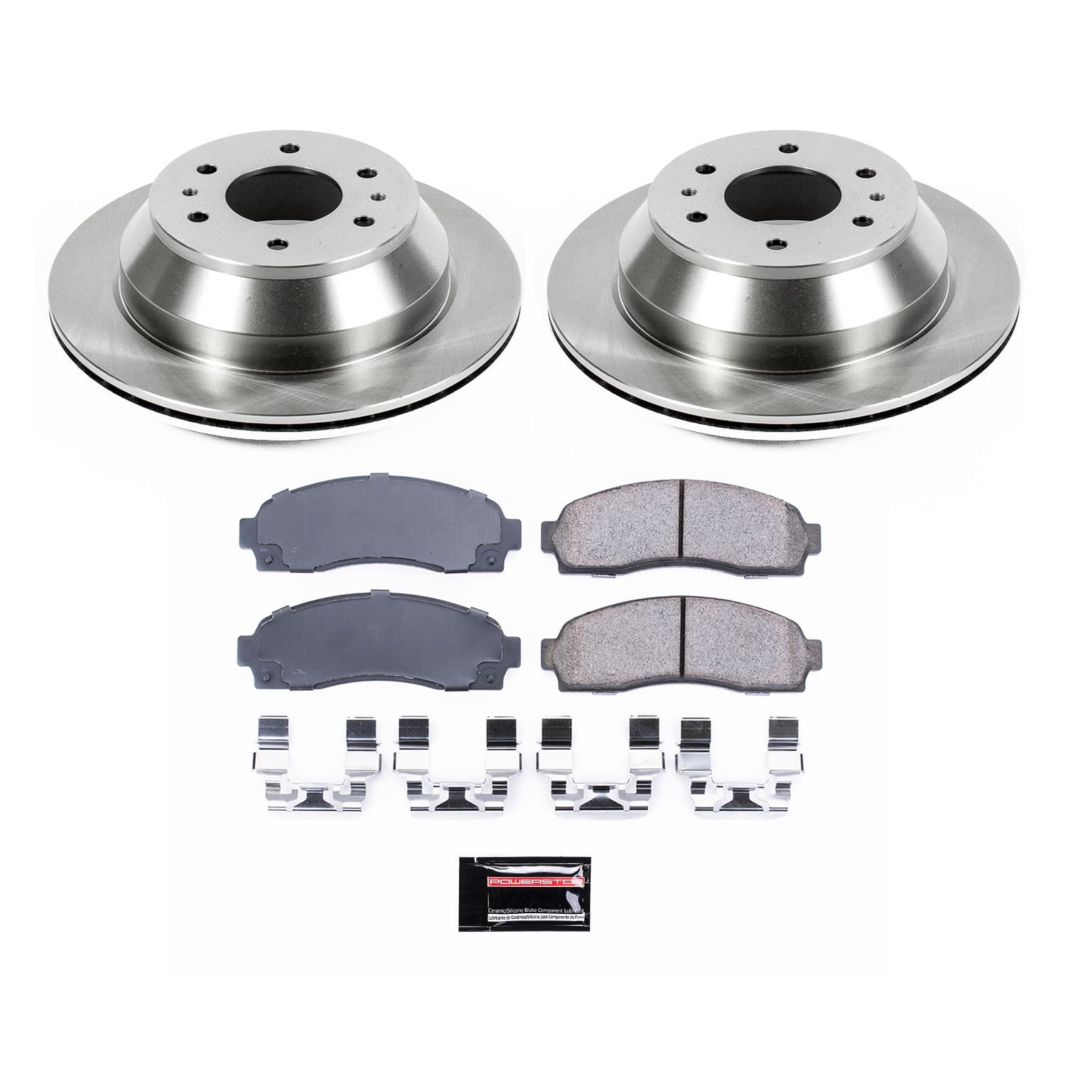 Power Stop - KOE2050 - Rear - Disc Brake Pad and Rotor Kit image 1