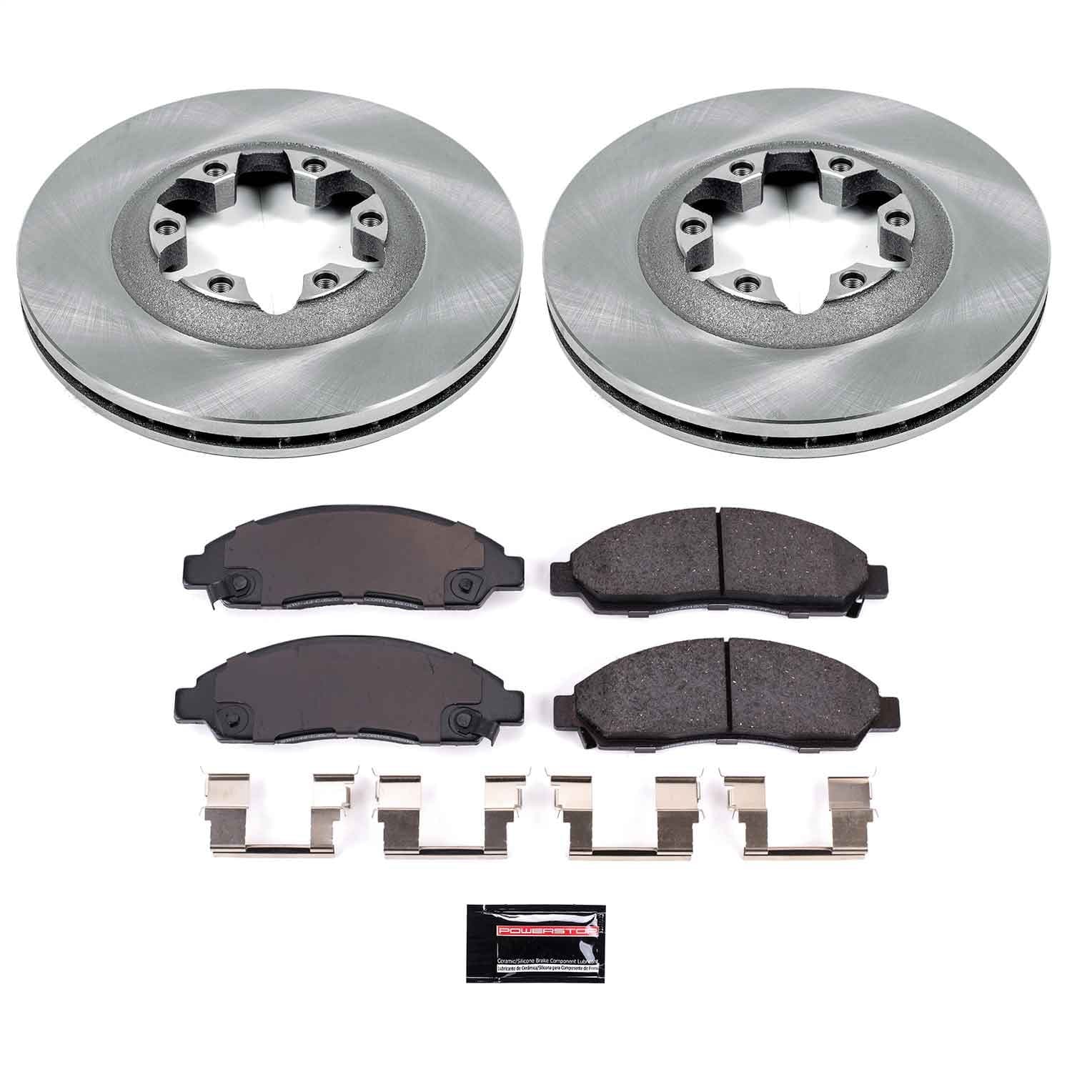 Power Stop - KOE2066 - Front - Disc Brake Pad and Rotor Kit image 1