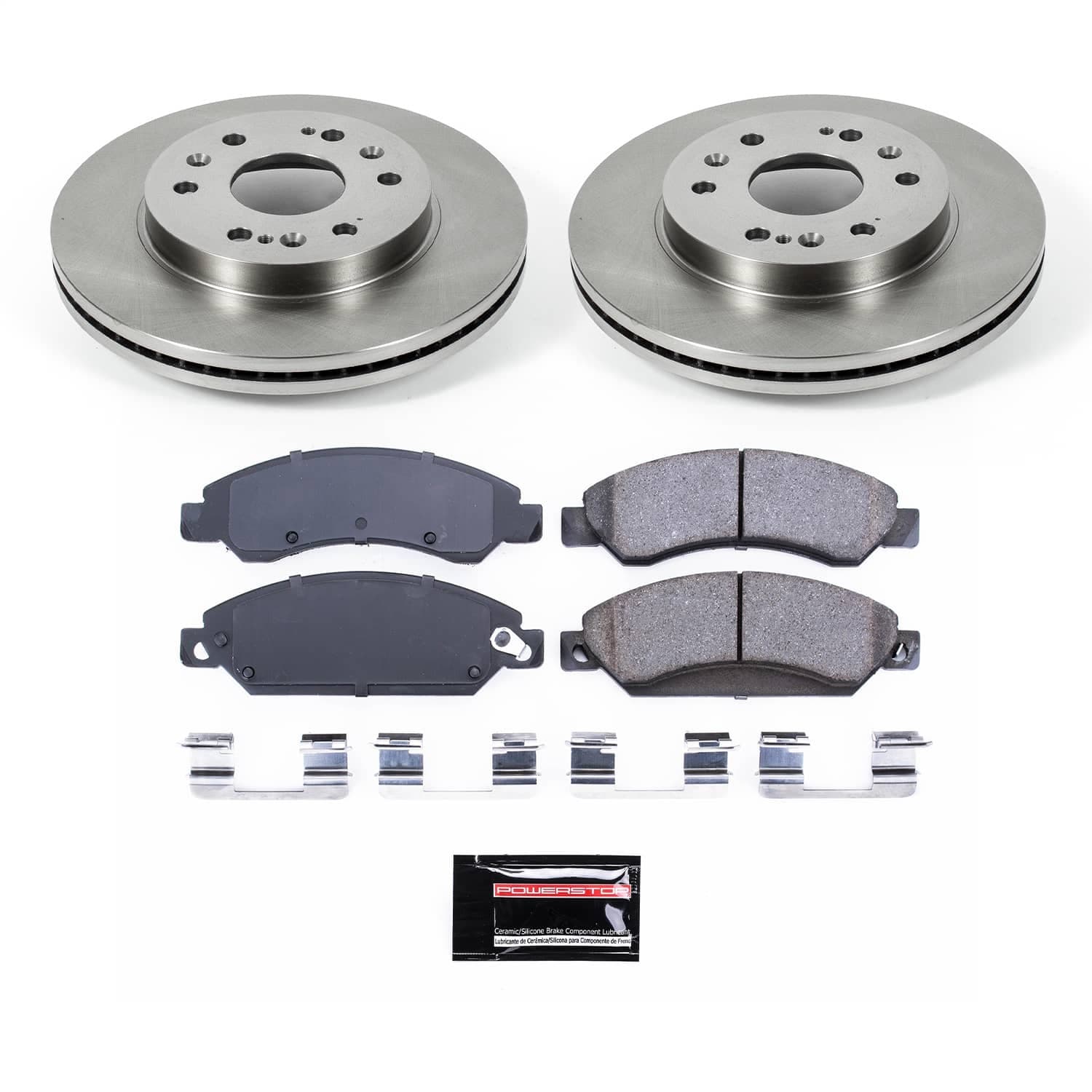 Power Stop - KOE2067 - Front - Disc Brake Pad and Rotor Kit image 1