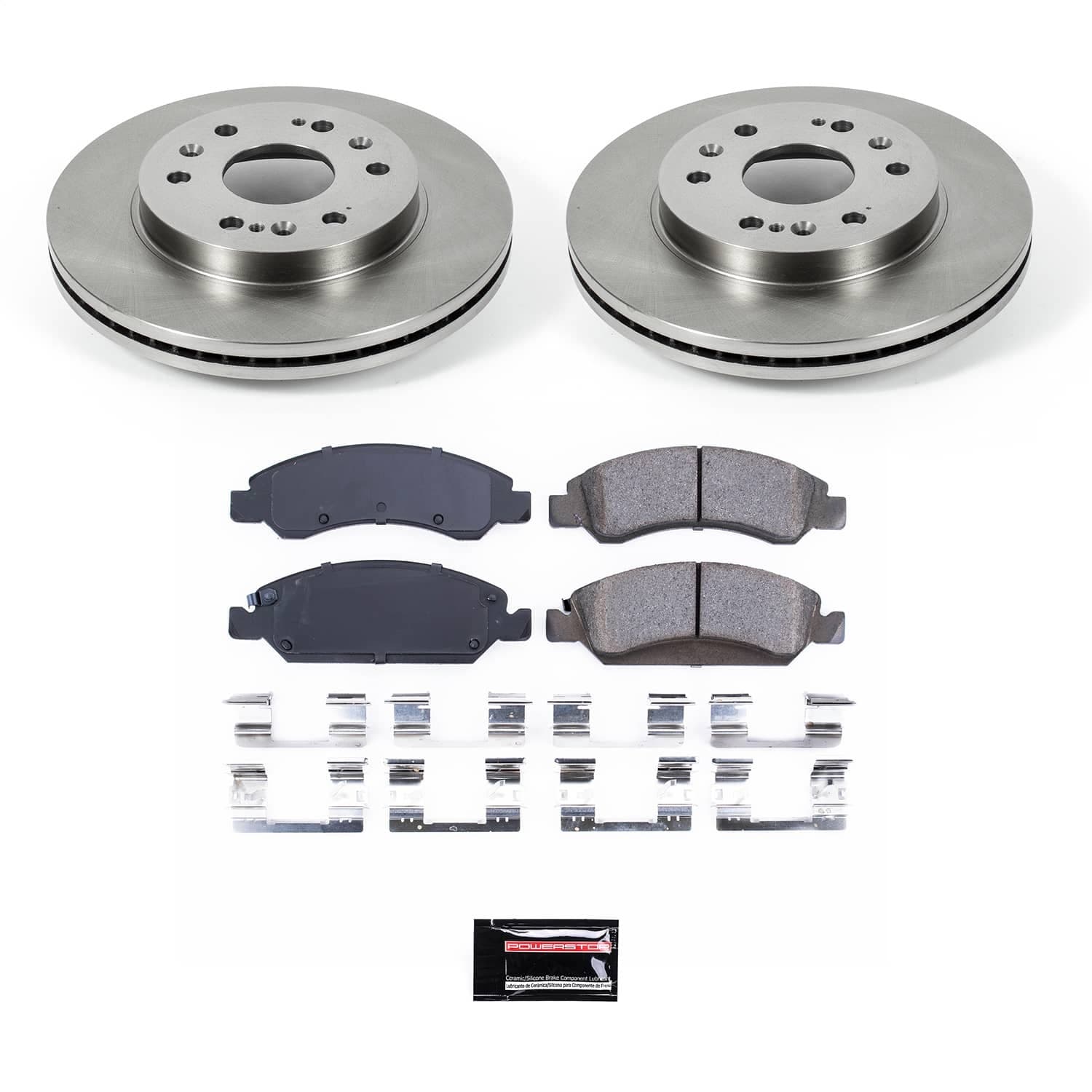 Power Stop - KOE2069 - Front - Disc Brake Pad and Rotor Kit image 1