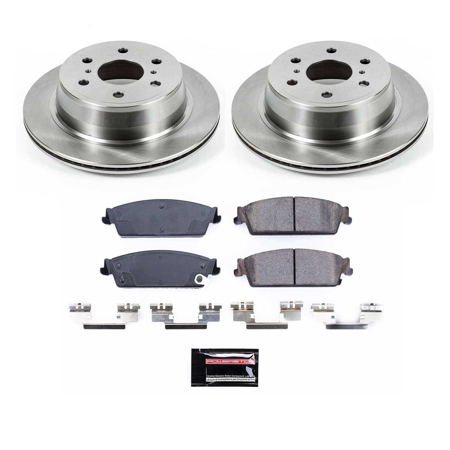 Power Stop - KOE2083 - Rear - Disc Brake Pad and Rotor Kit image 1