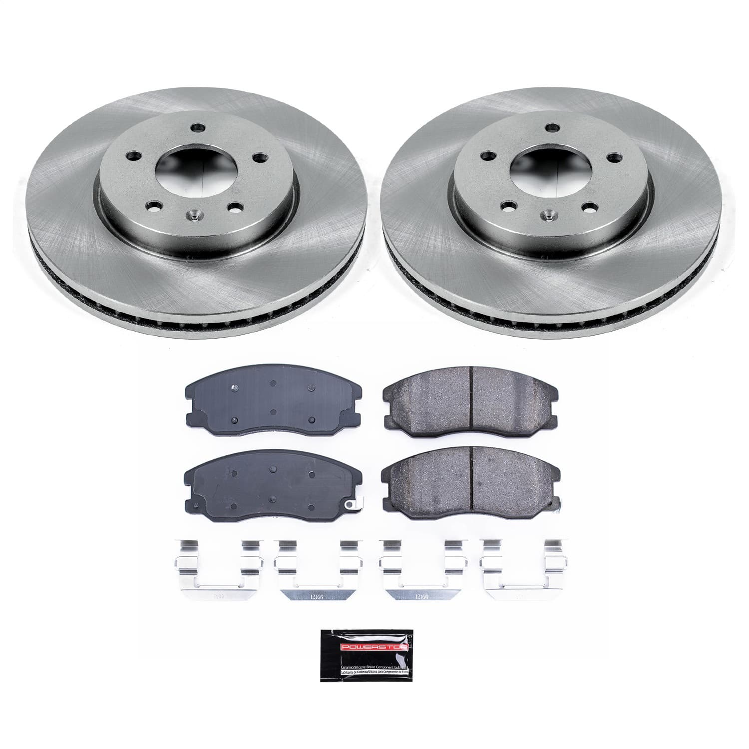 Power Stop - KOE2090 - Front - Disc Brake Pad and Rotor Kit image 1