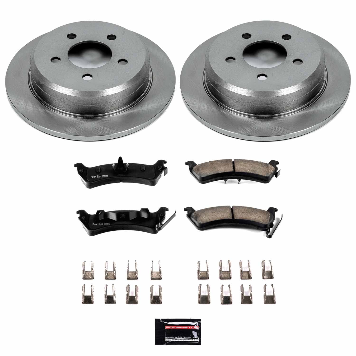 Power Stop - KOE2131 - Rear - Disc Brake Pad and Rotor Kit image 1