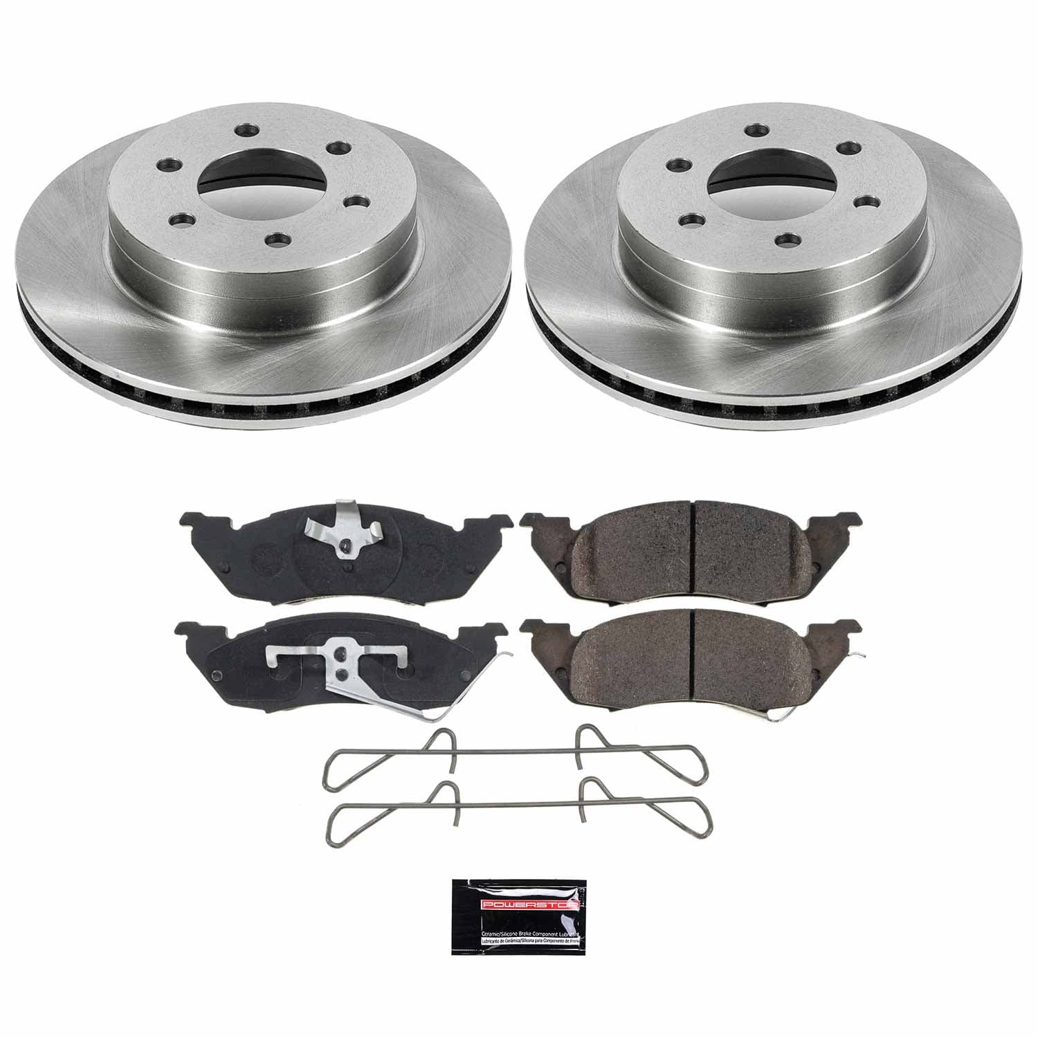 Power Stop - KOE2137 - Front - Disc Brake Pad and Rotor Kit image 1