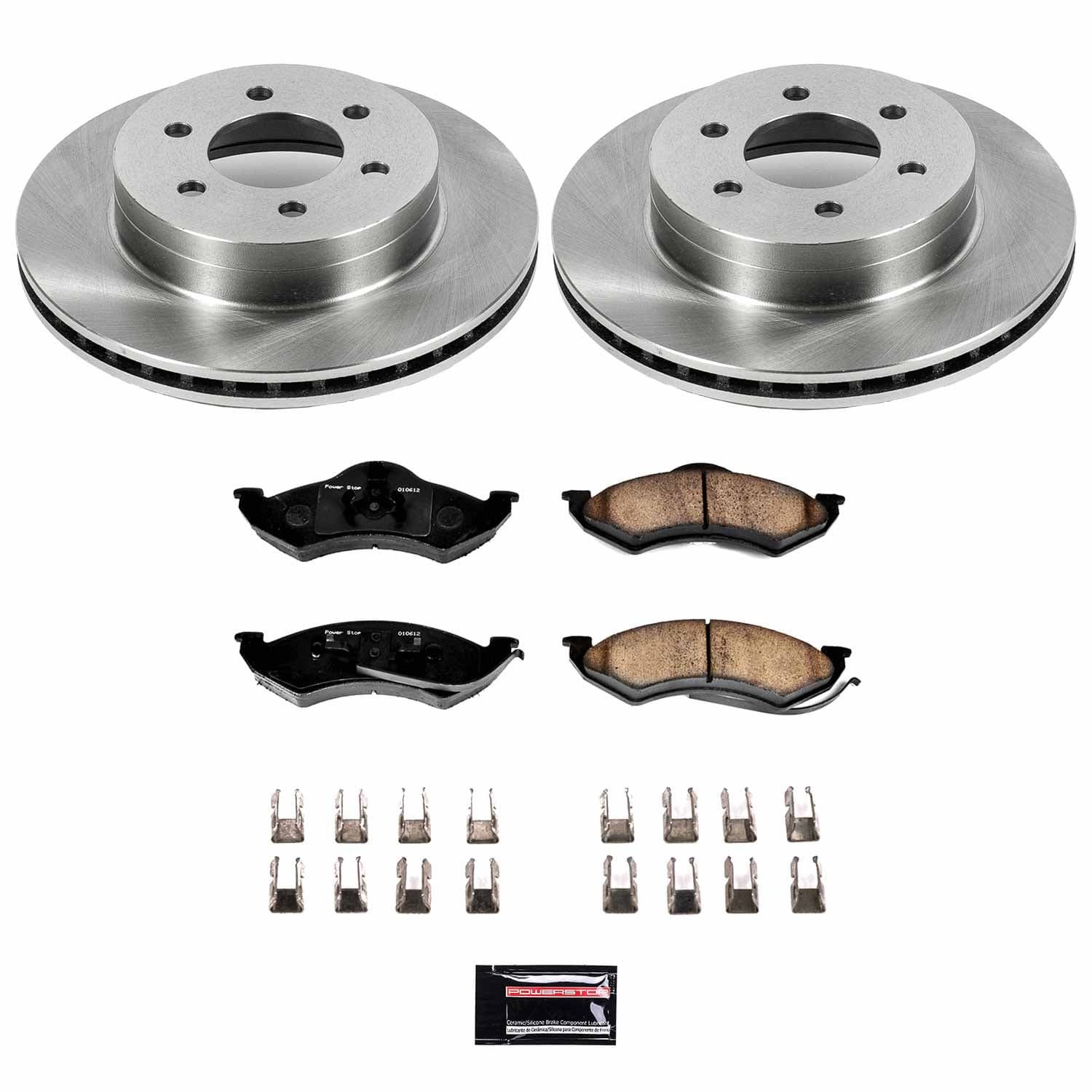 Power Stop - KOE2138 - Front - Disc Brake Pad and Rotor Kit image 1