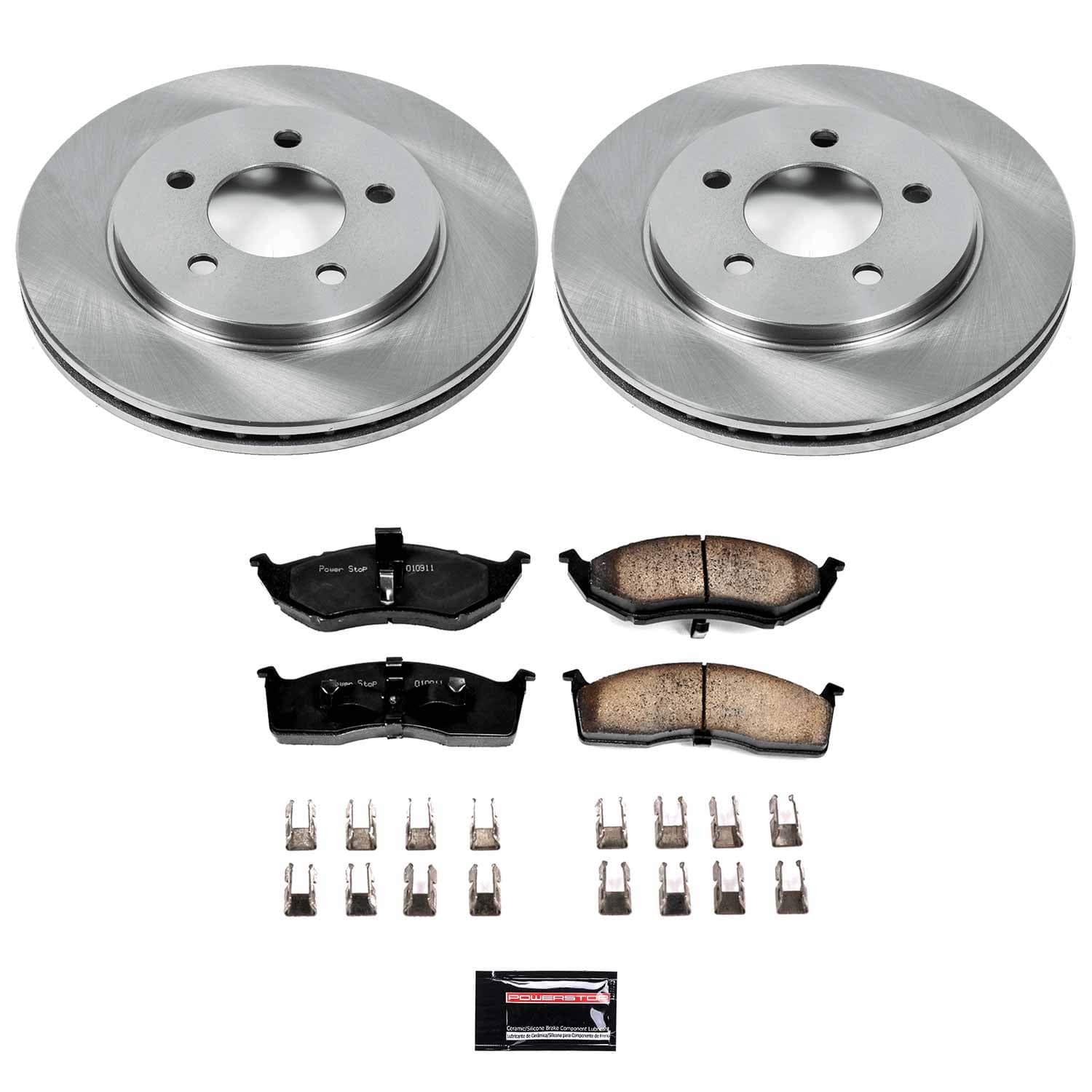 Power Stop - KOE2140 - Front - Disc Brake Pad and Rotor Kit image 1