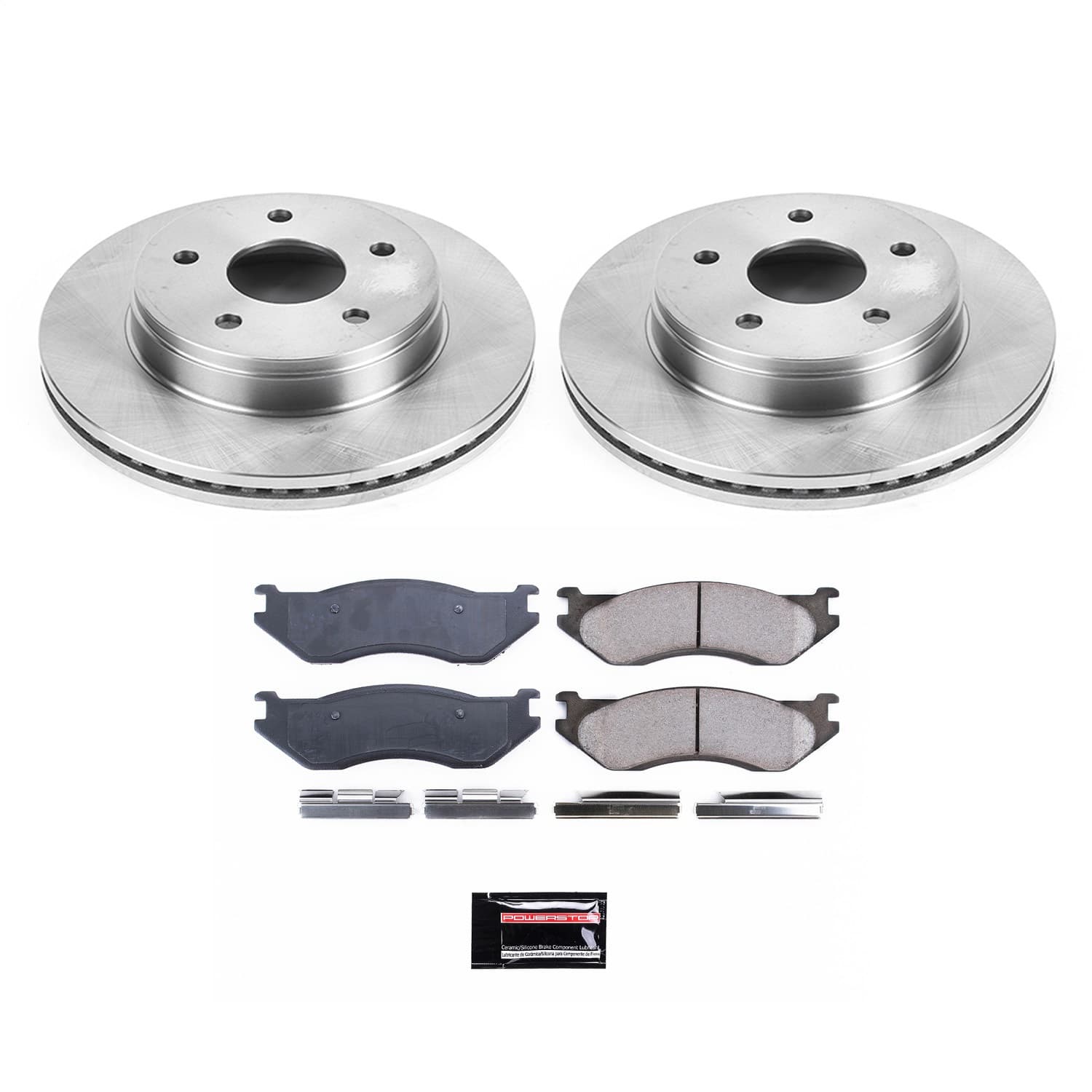 Power Stop - KOE2167 - Front - Disc Brake Pad and Rotor Kit image 1