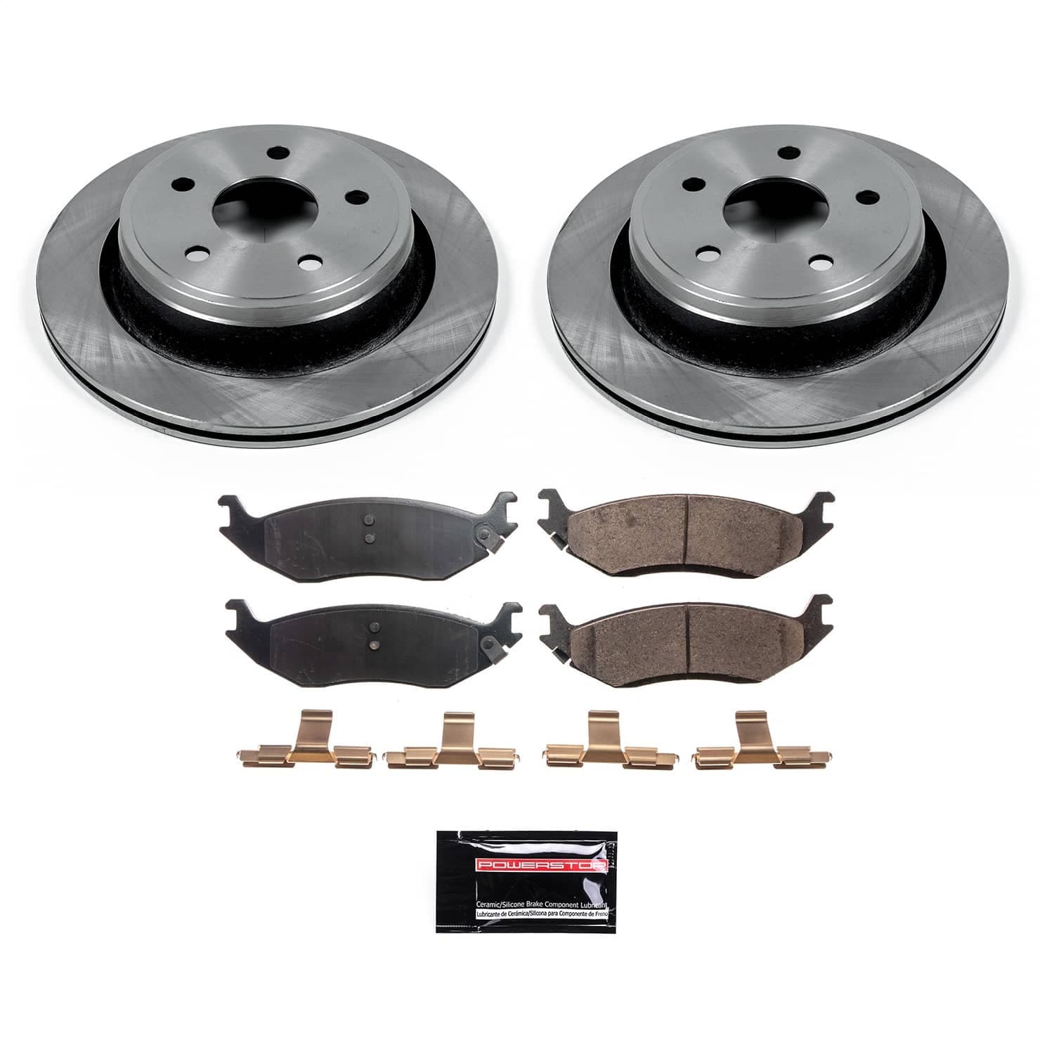 Power Stop - KOE2172 - Rear - Disc Brake Pad and Rotor Kit image 1
