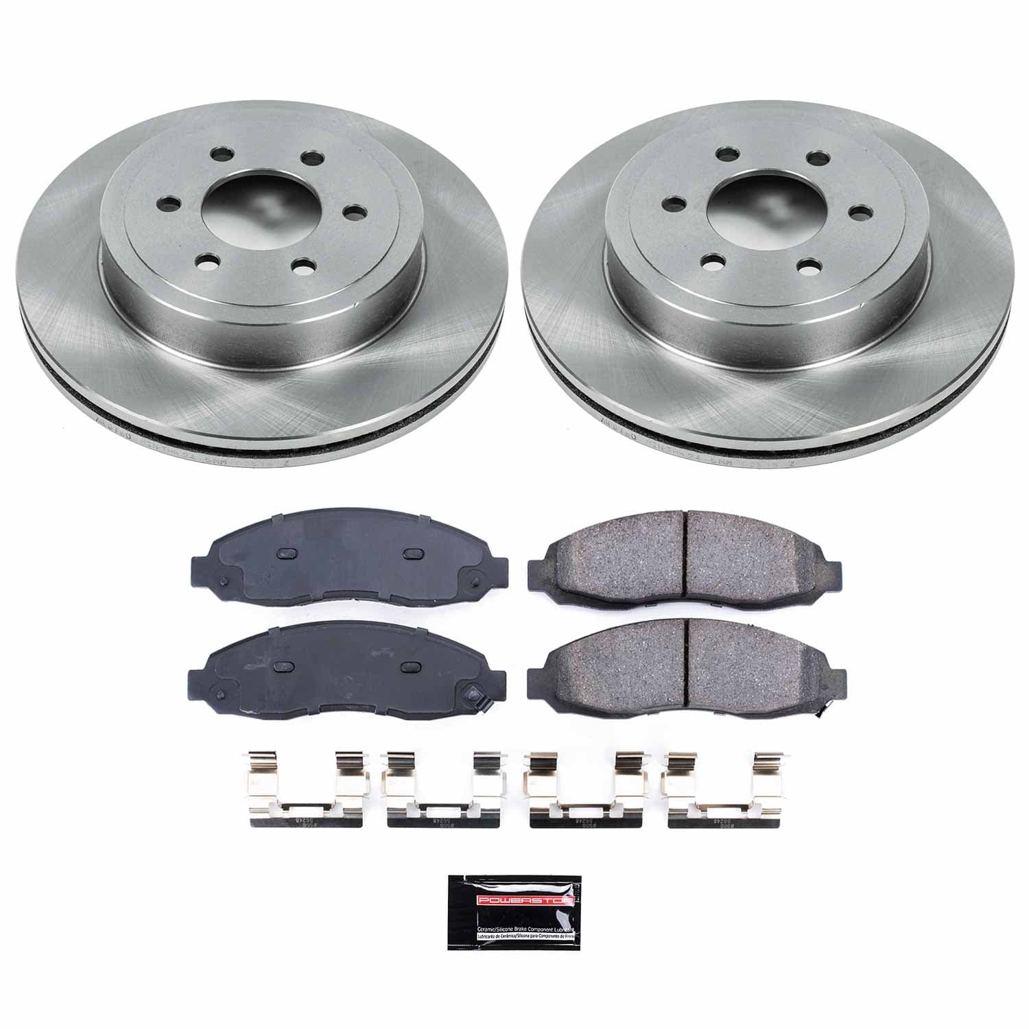 Power Stop - KOE2187 - Front - Disc Brake Pad and Rotor Kit image 1