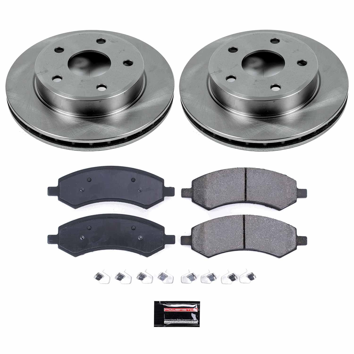 Power Stop - KOE2193 - Front - Disc Brake Pad and Rotor Kit image 1
