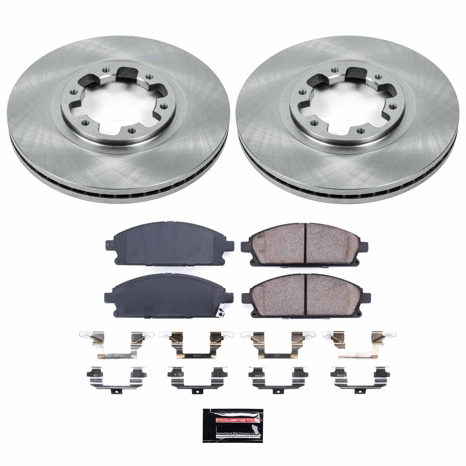Power Stop - KOE2279 - Front - Disc Brake Pad and Rotor Kit image 1