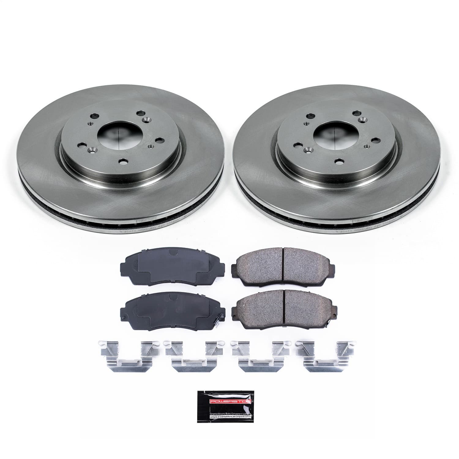 Power Stop - KOE228 - Front - Disc Brake Pad and Rotor Kit image 1