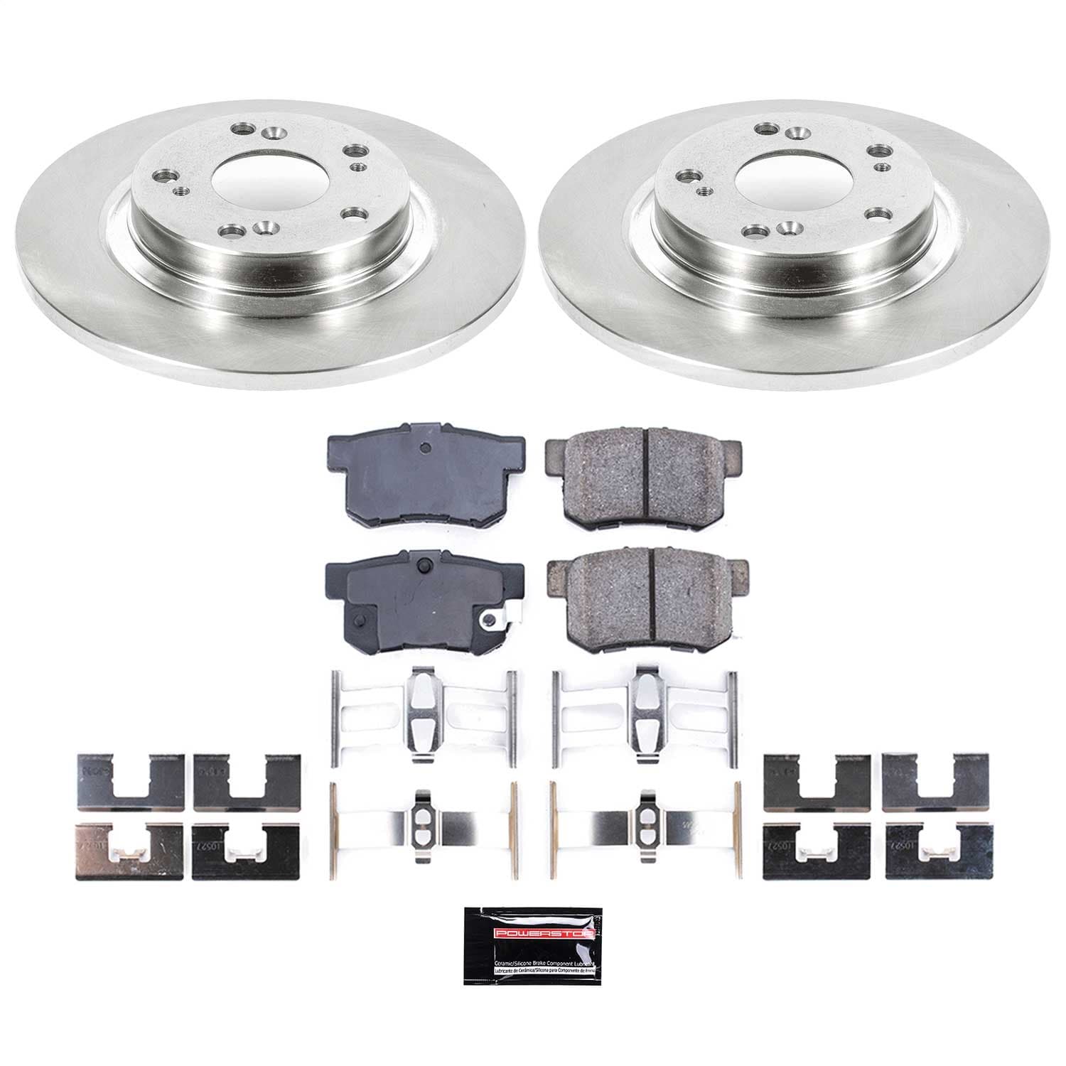 Power Stop - KOE2310 - Rear - Disc Brake Pad and Rotor Kit image 1
