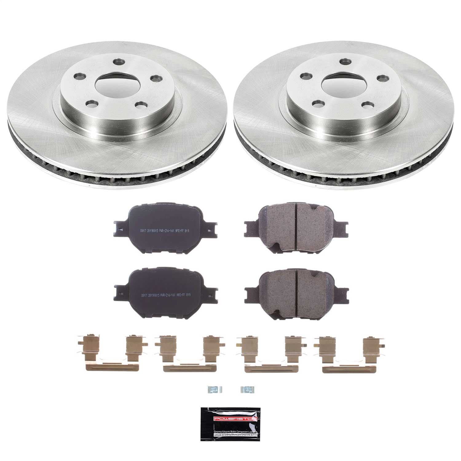 Power Stop - KOE2313 - Front - Disc Brake Pad and Rotor Kit image 1