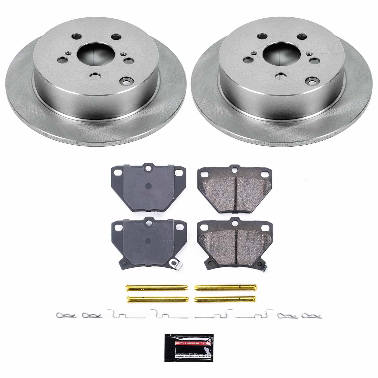Power Stop - KOE2318 - Rear - Disc Brake Pad and Rotor Kit image 1