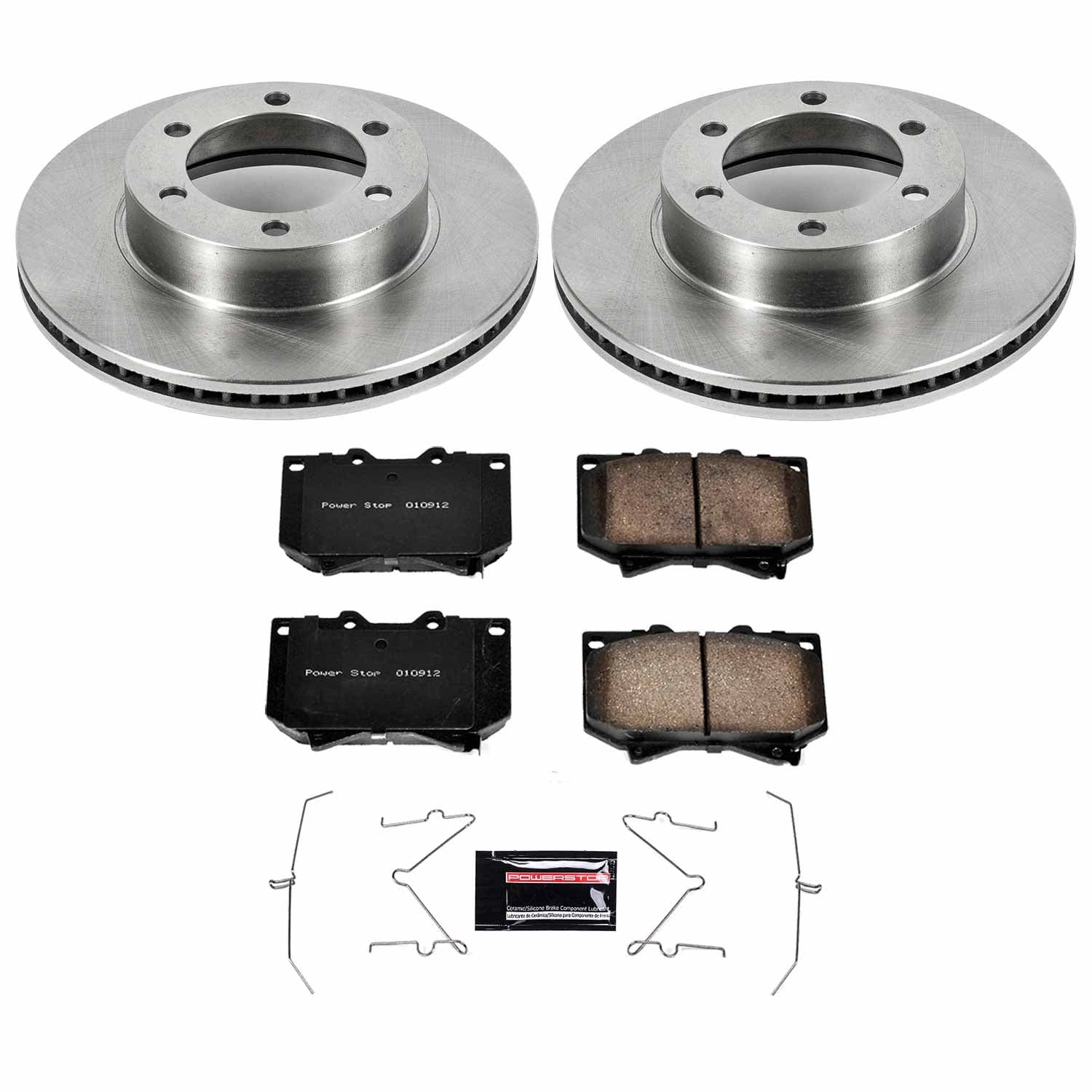 Power Stop - KOE2323 - Front - Disc Brake Pad and Rotor Kit image 1