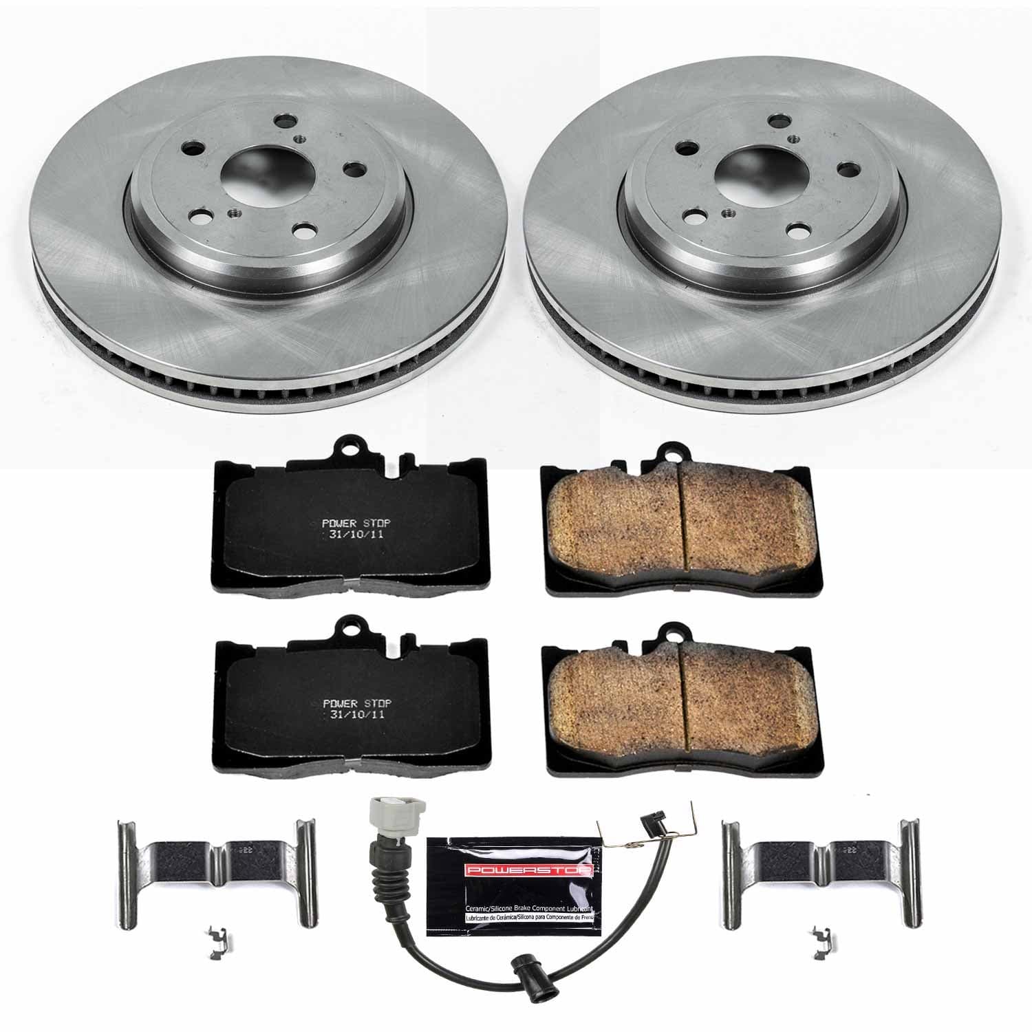 Power Stop - KOE2327 - Front - Disc Brake Pad and Rotor Kit image 1