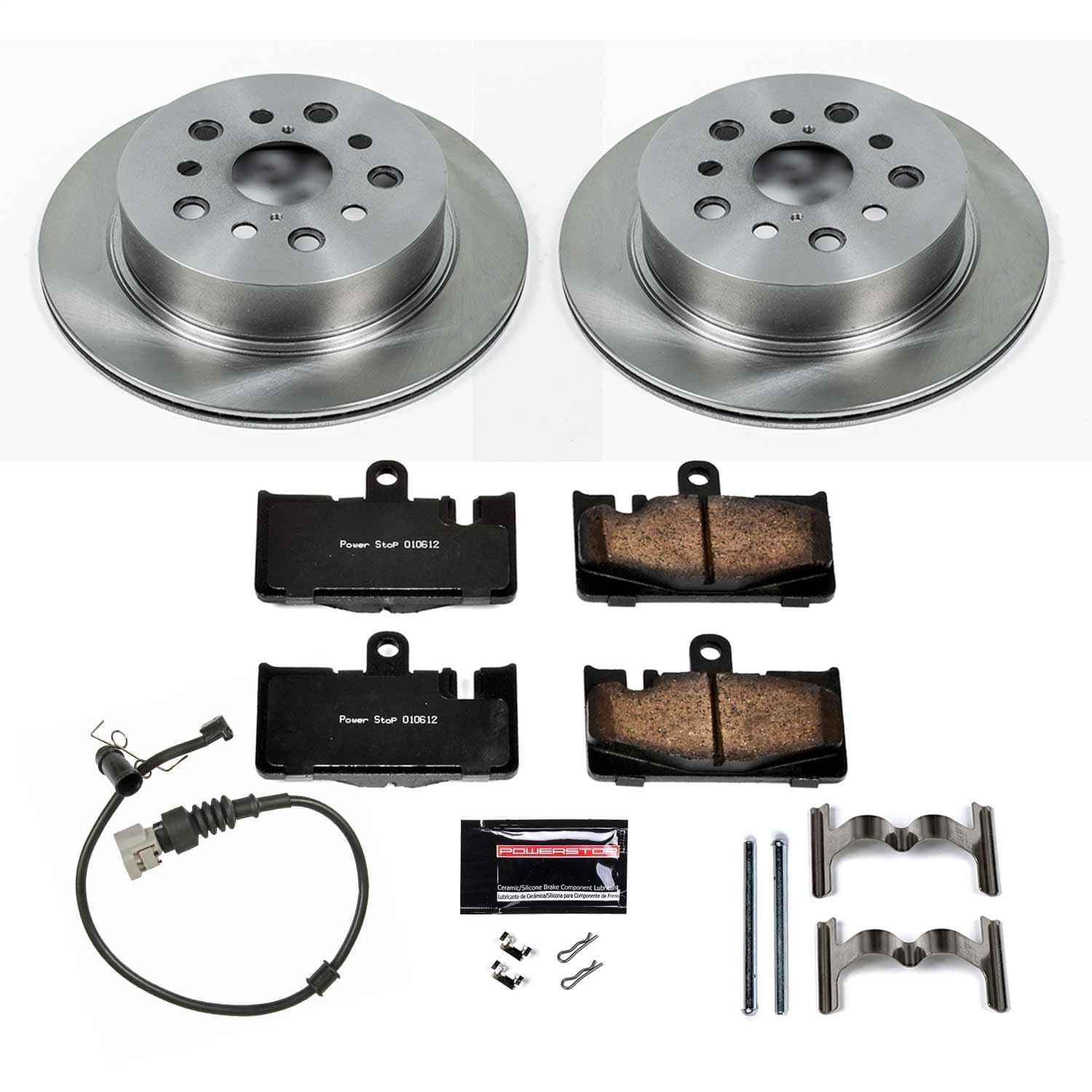 Power Stop - KOE2329 - Rear - Disc Brake Pad and Rotor Kit image 1