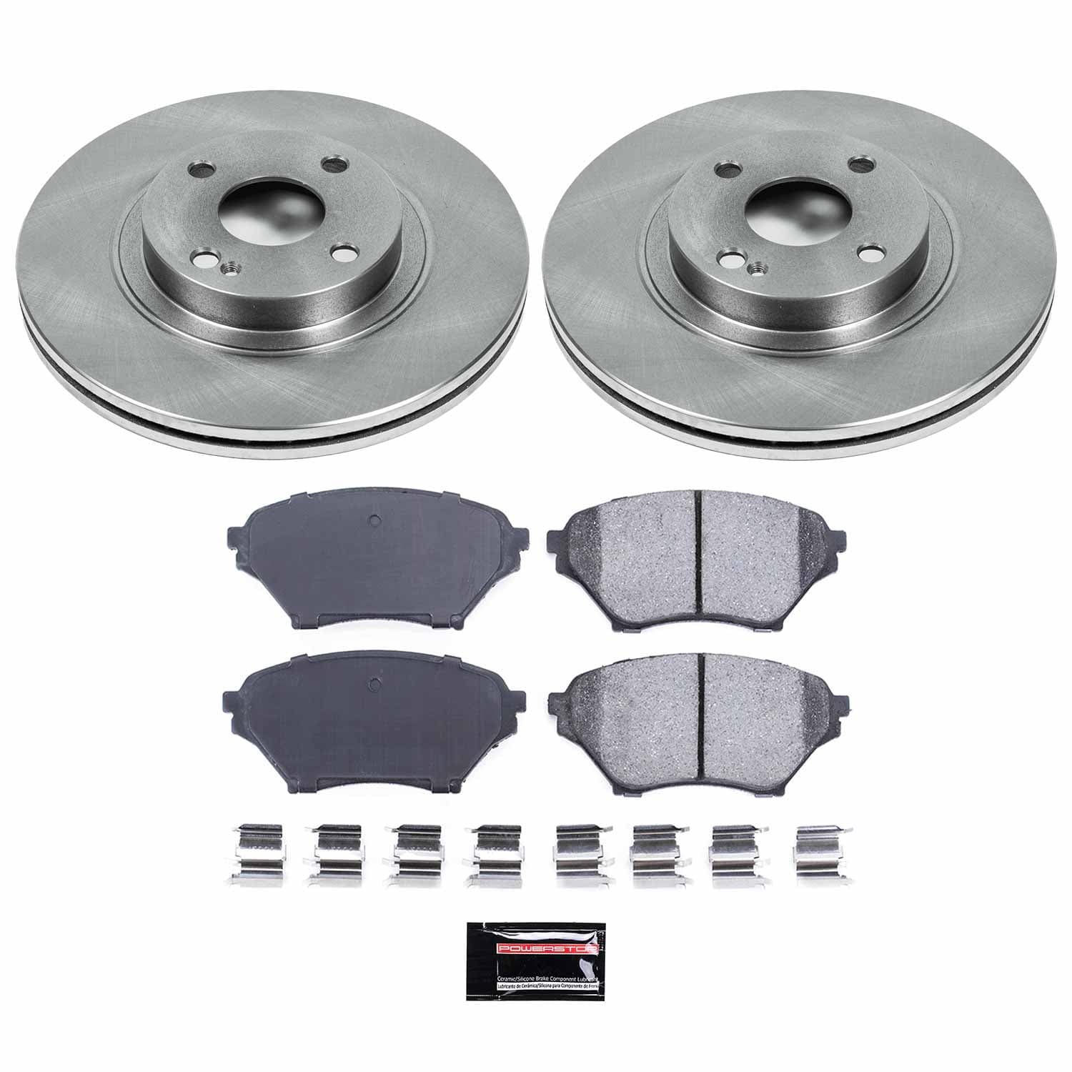 Power Stop - KOE2353 - Front - Disc Brake Pad and Rotor Kit image 1