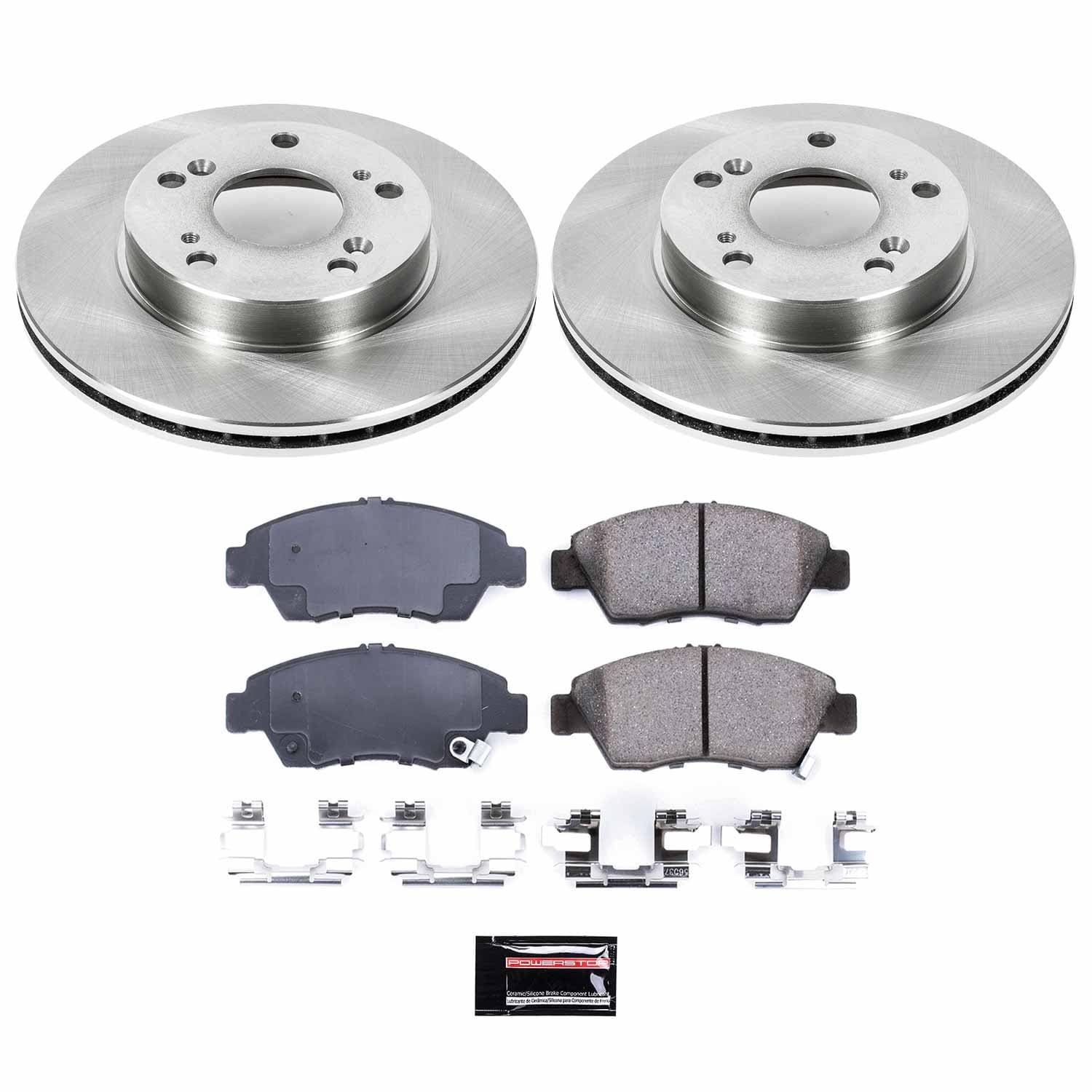 Power Stop - KOE2386 - Front - Disc Brake Pad and Rotor Kit image 1