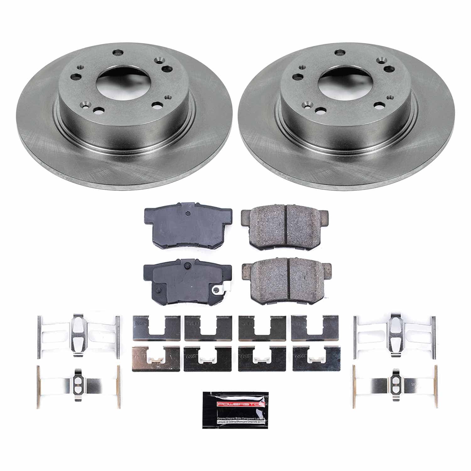 Power Stop - KOE2391 - Rear - Disc Brake Pad and Rotor Kit image 1