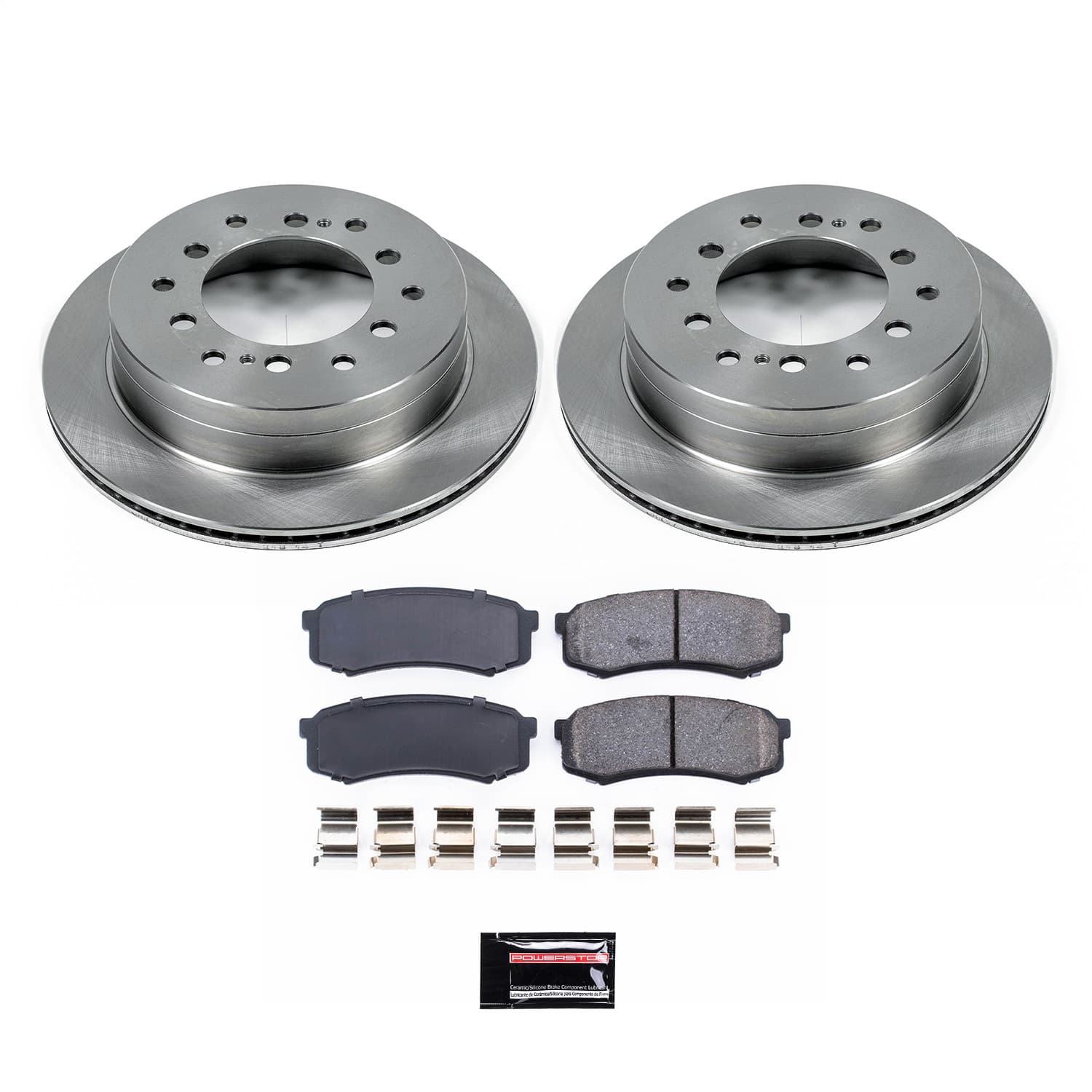 Power Stop - KOE2405 - Rear - Disc Brake Pad and Rotor Kit image 1