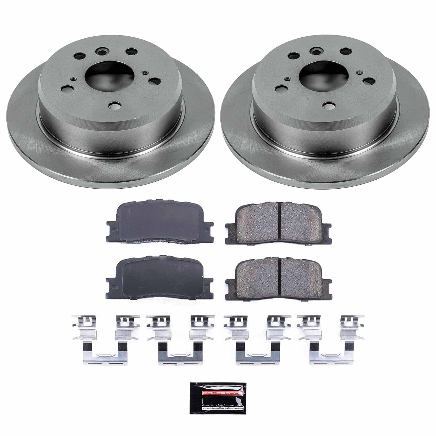 Power Stop - KOE2418 - Rear - Disc Brake Pad and Rotor Kit image 1
