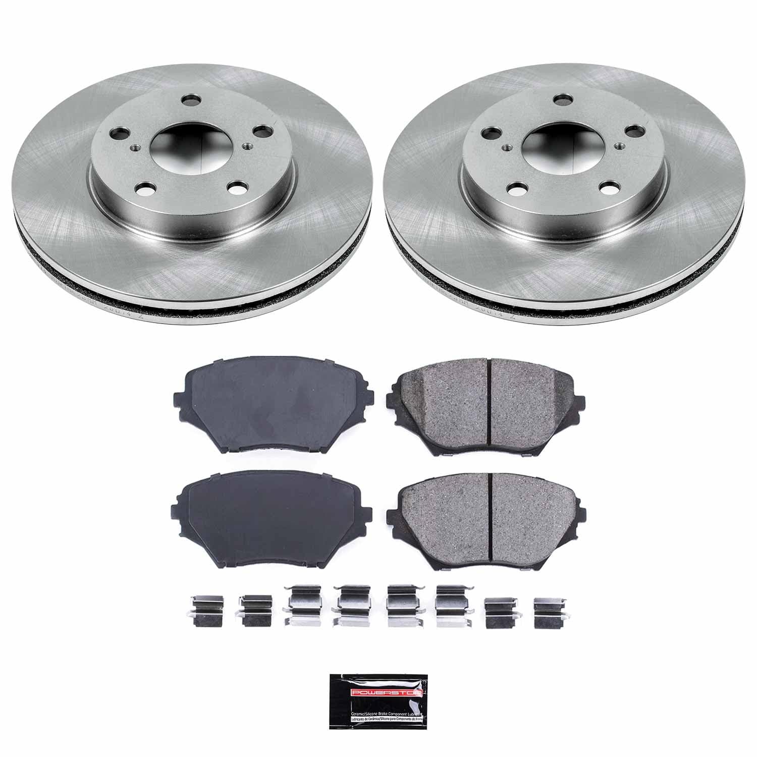 Power Stop - KOE2419 - Front - Disc Brake Pad and Rotor Kit image 1