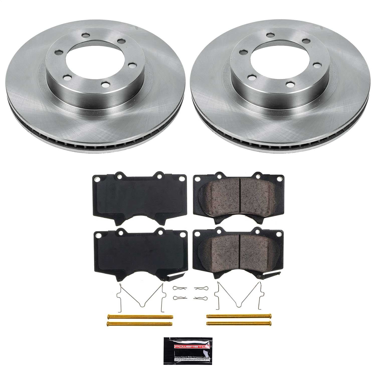 Power Stop - KOE2421 - Front - Disc Brake Pad and Rotor Kit image 1