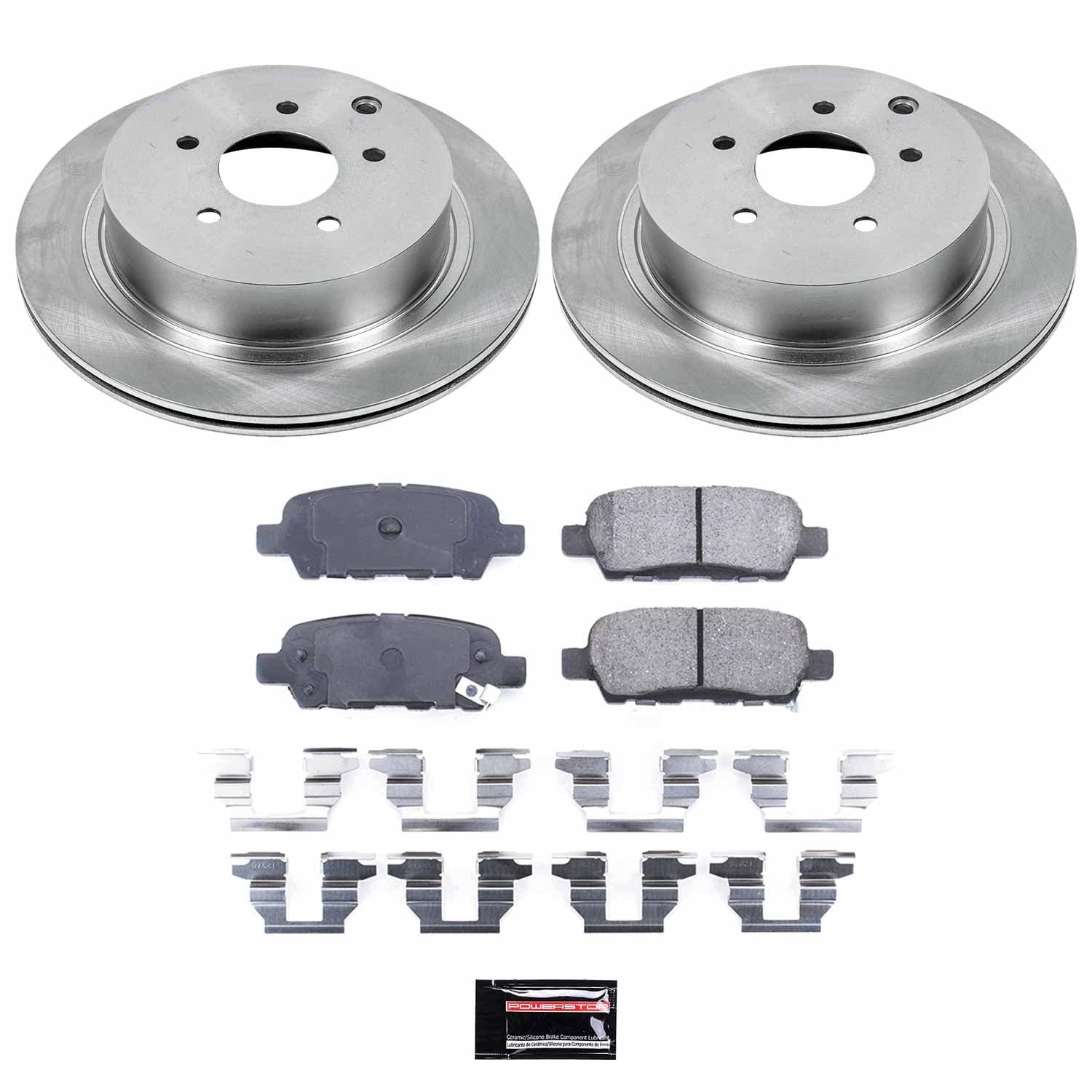 Power Stop - KOE2427 - Rear - Disc Brake Pad and Rotor Kit image 1