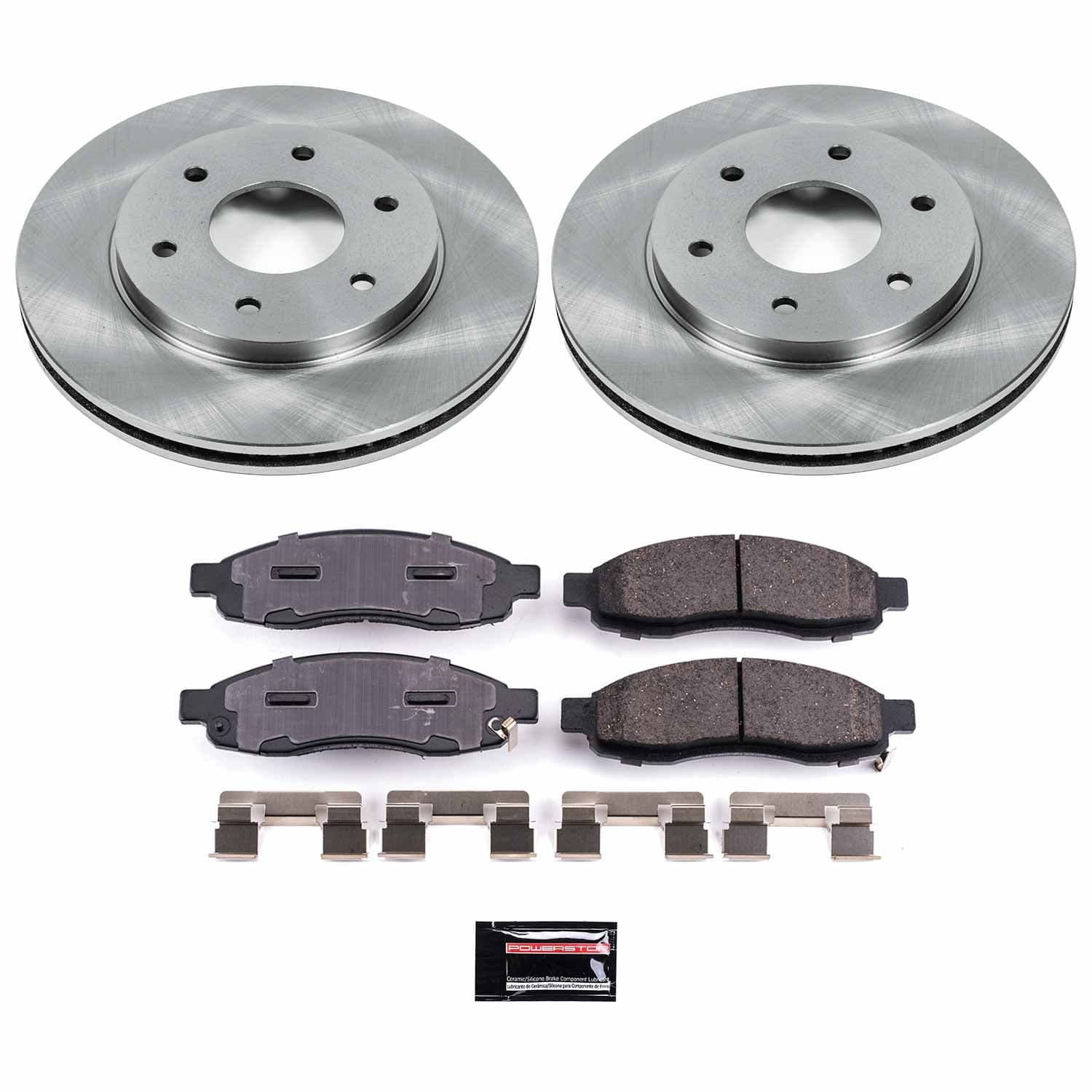 Power Stop - KOE2442 - Front - Disc Brake Pad and Rotor Kit image 1