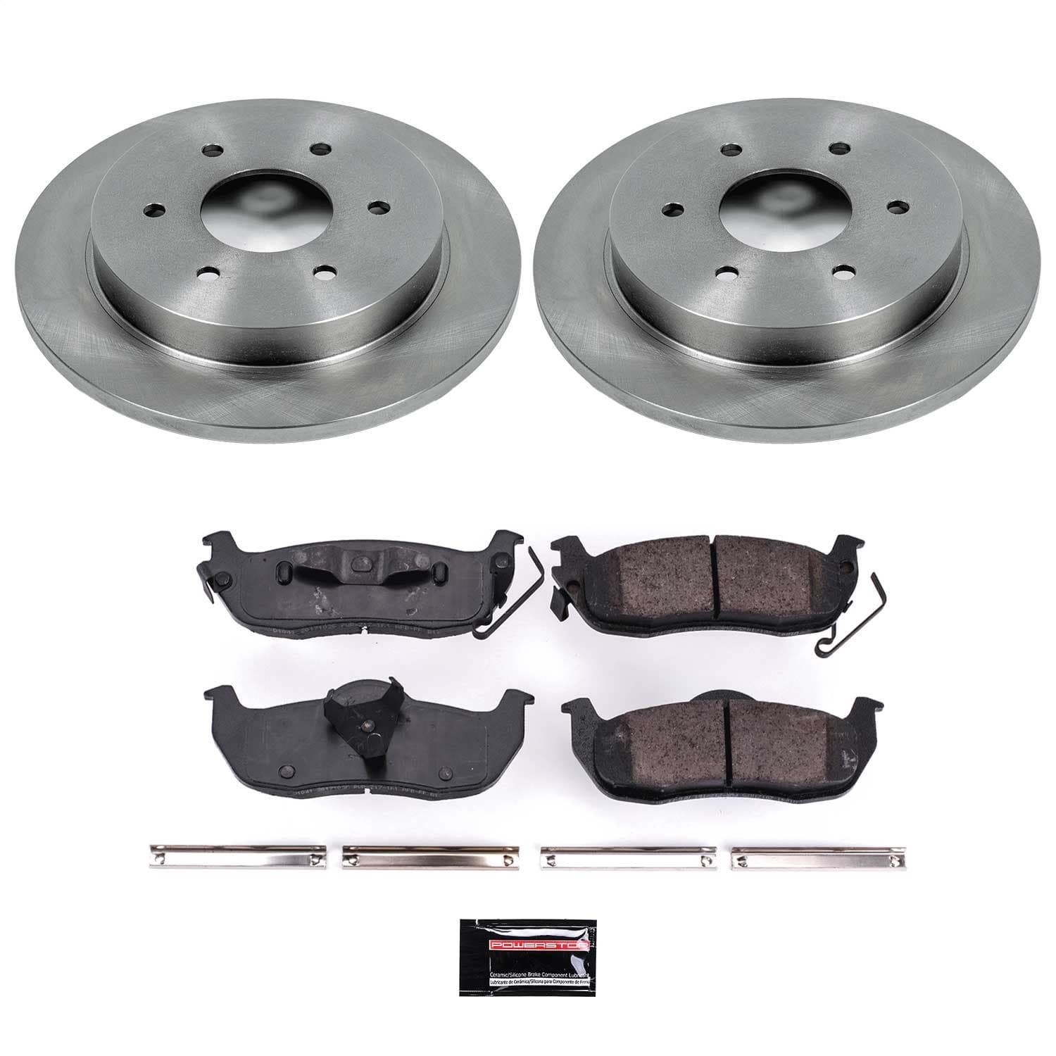 Power Stop - KOE2445 - Rear - Disc Brake Pad and Rotor Kit image 1